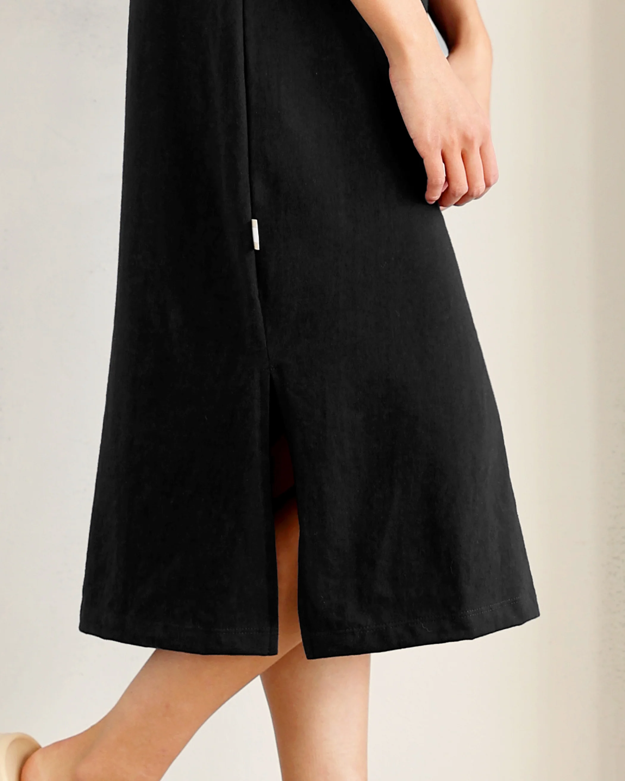 Midi T-Shirt Dress Black - Image 5