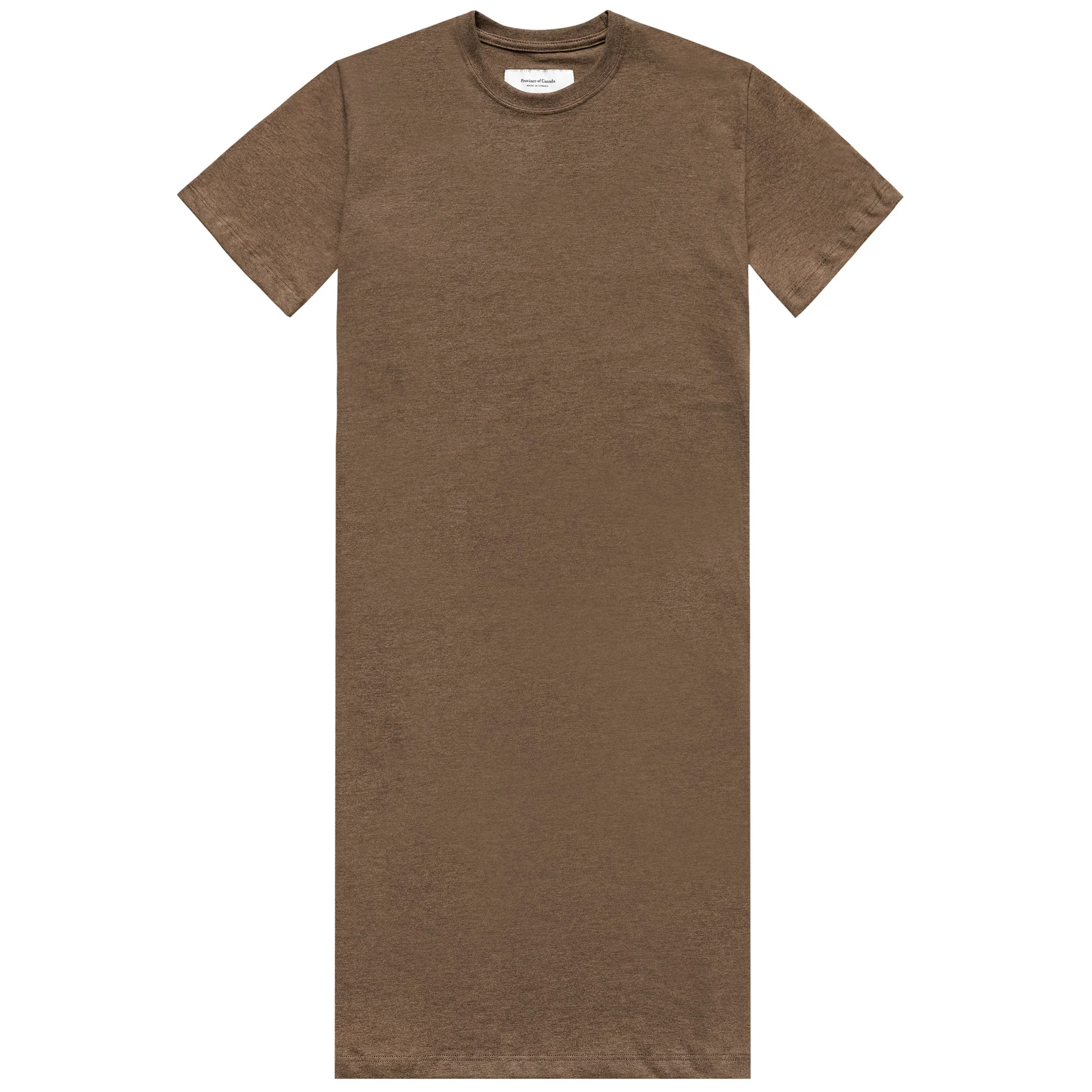Midi T-Shirt Dress Heather Brown