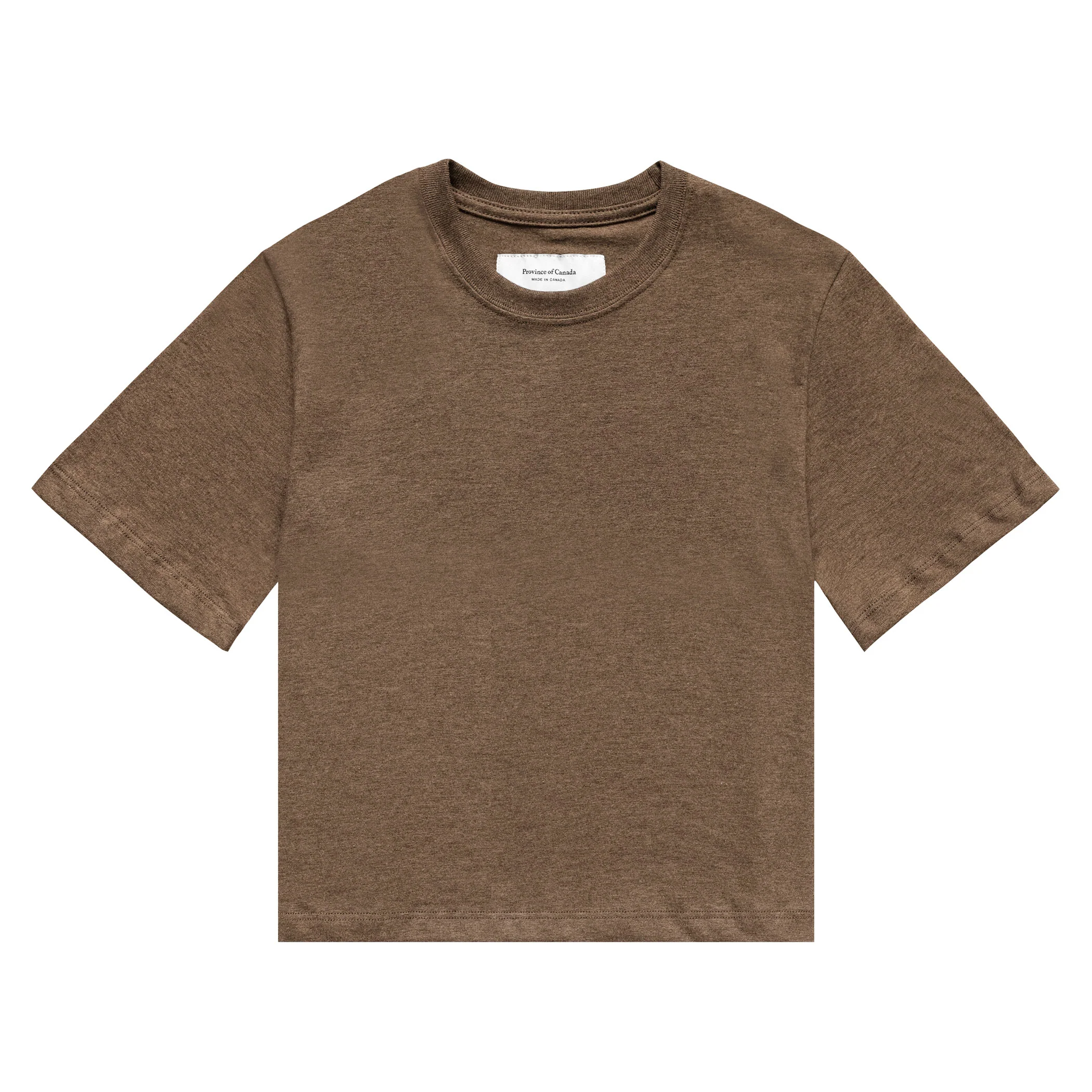 Monday Crop Top Heather Brown