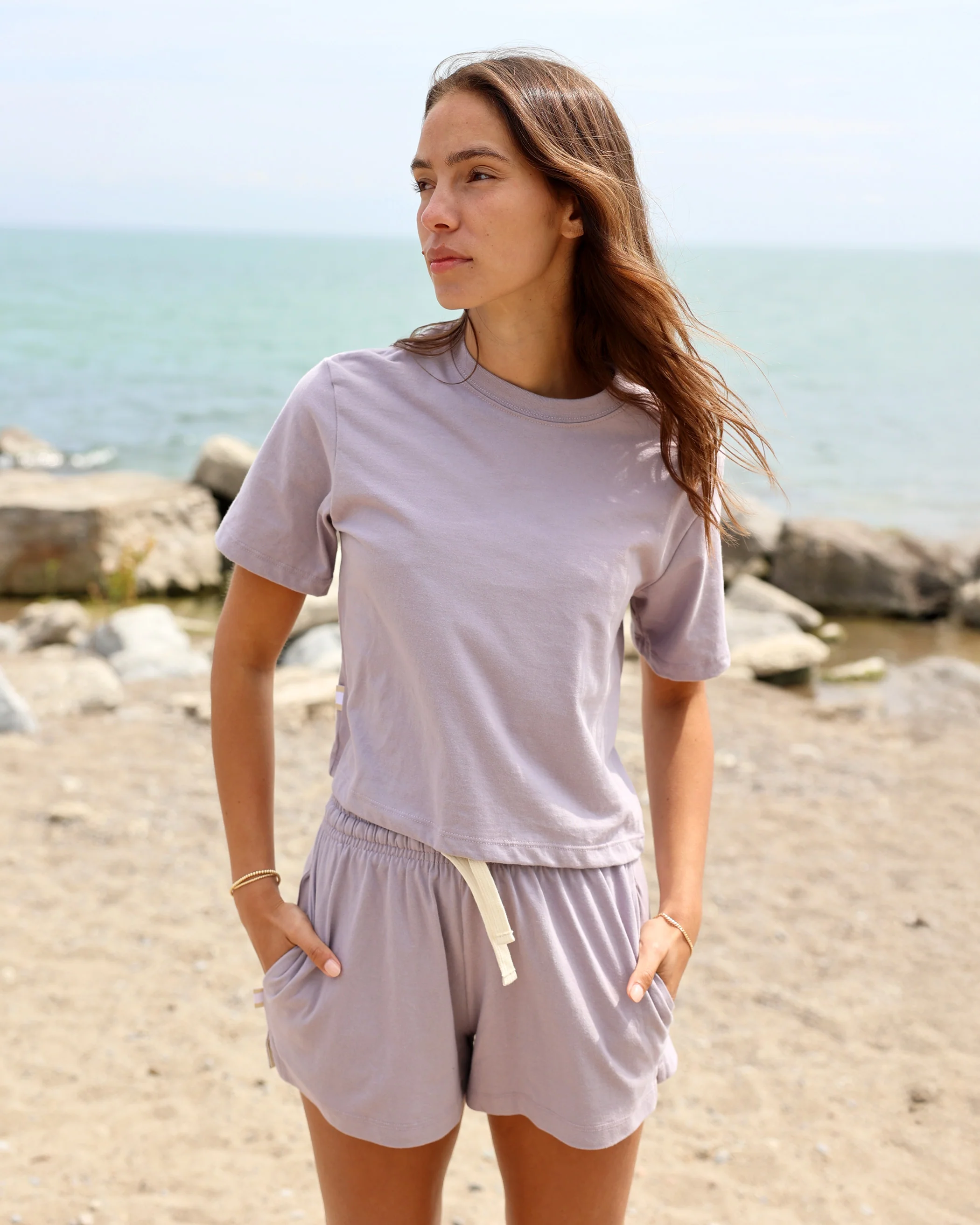 Monday Crop Top Mauve - Image 2