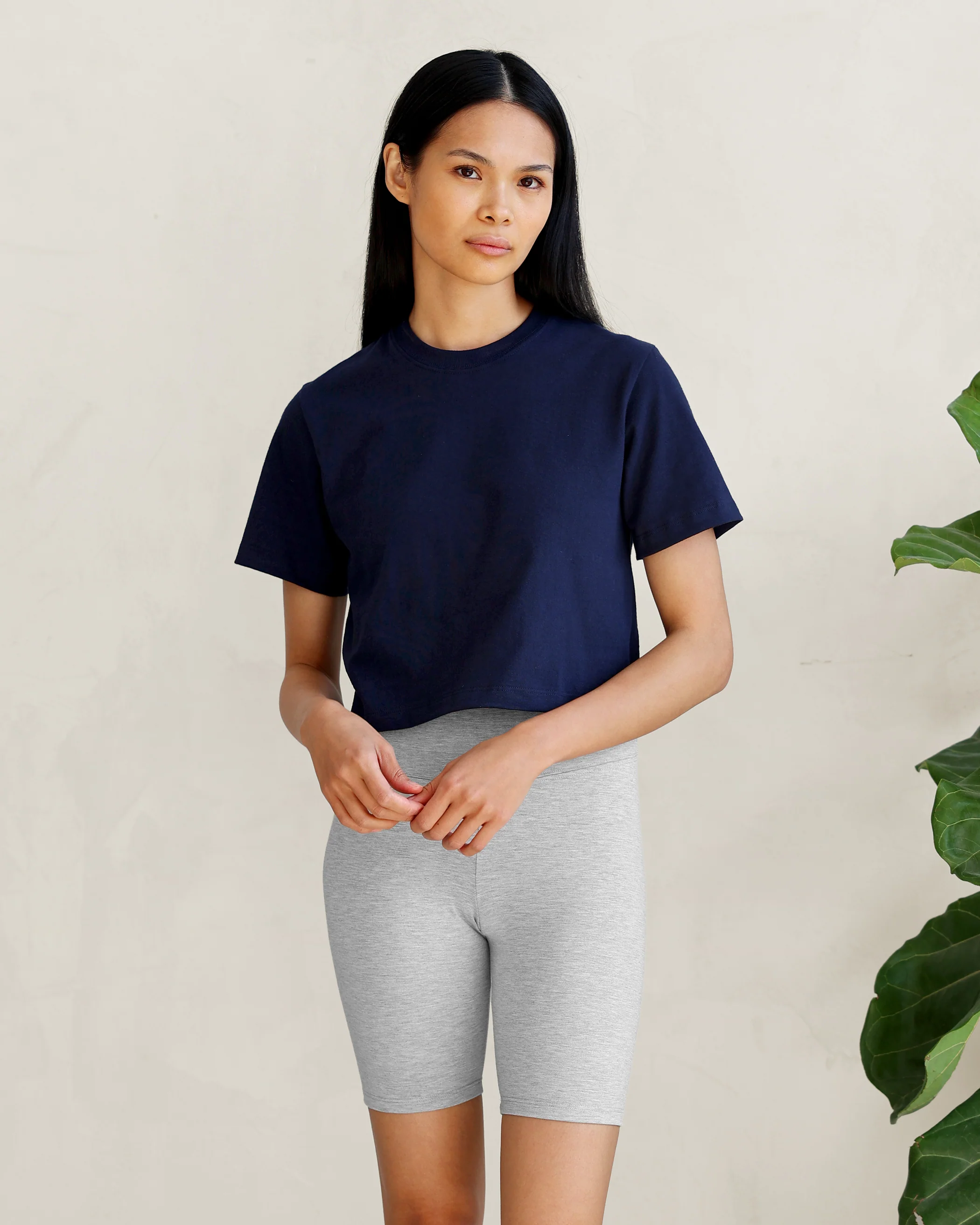 Monday Crop Top Navy - Image 9