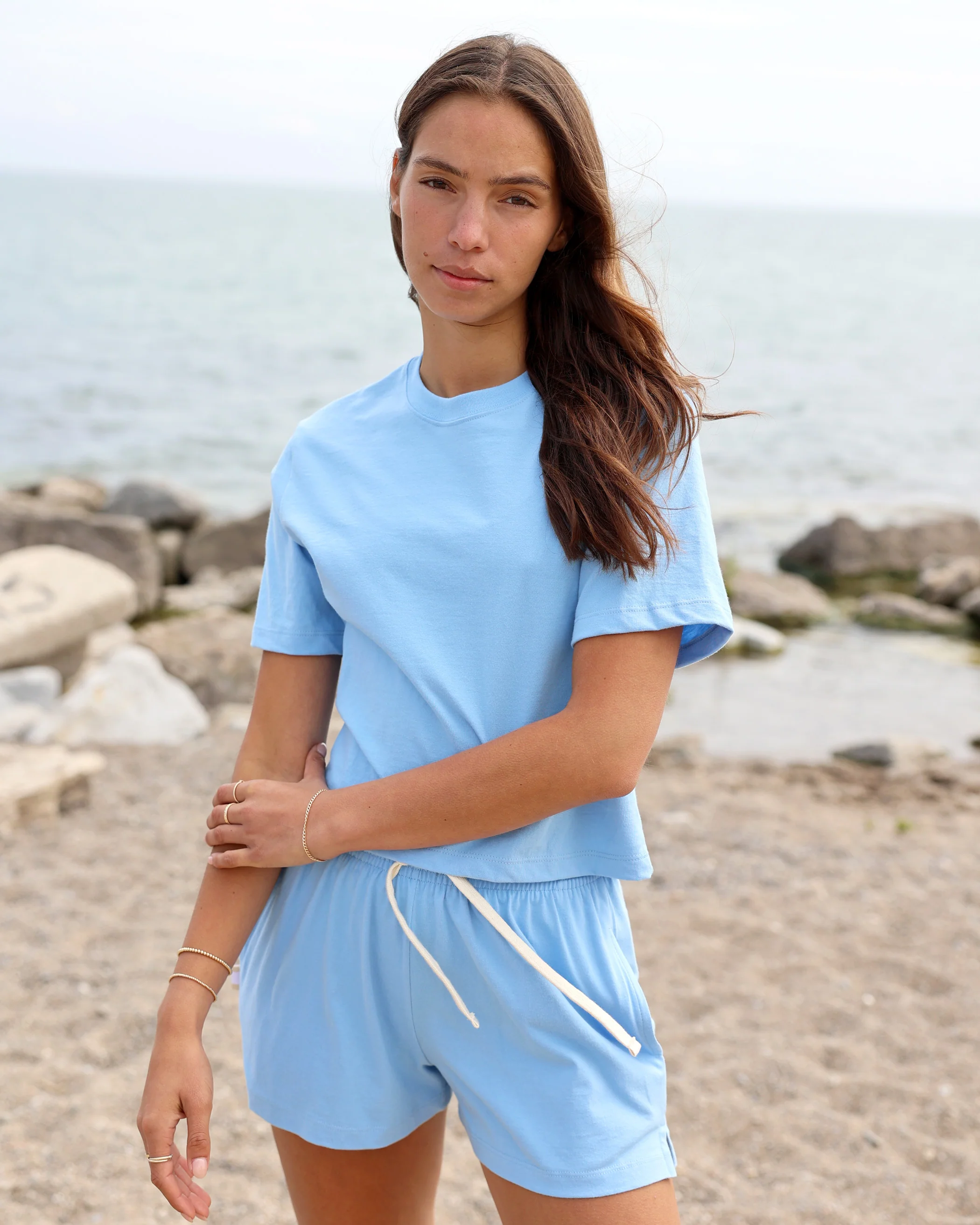 Monday Crop Top Sky Blue - Image 2