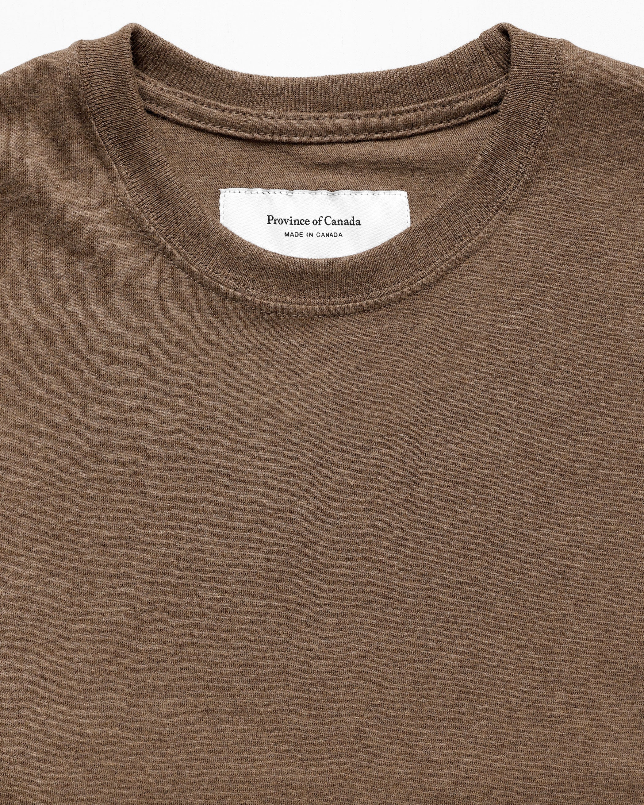 Monday Long Sleeve Crop Top Heather Brown - Image 3