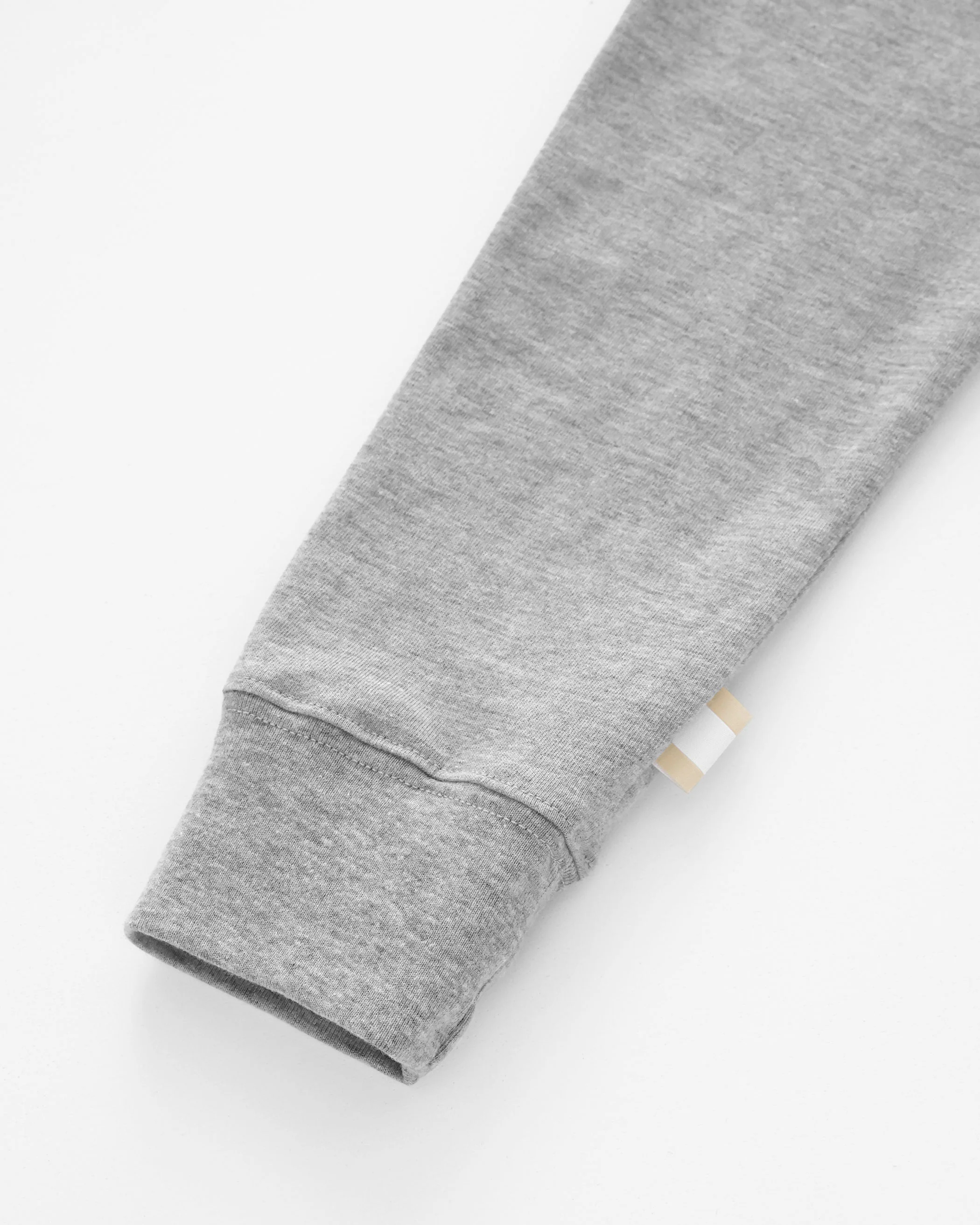 Monday Long Sleeve Crop Top Heather Grey - Image 4