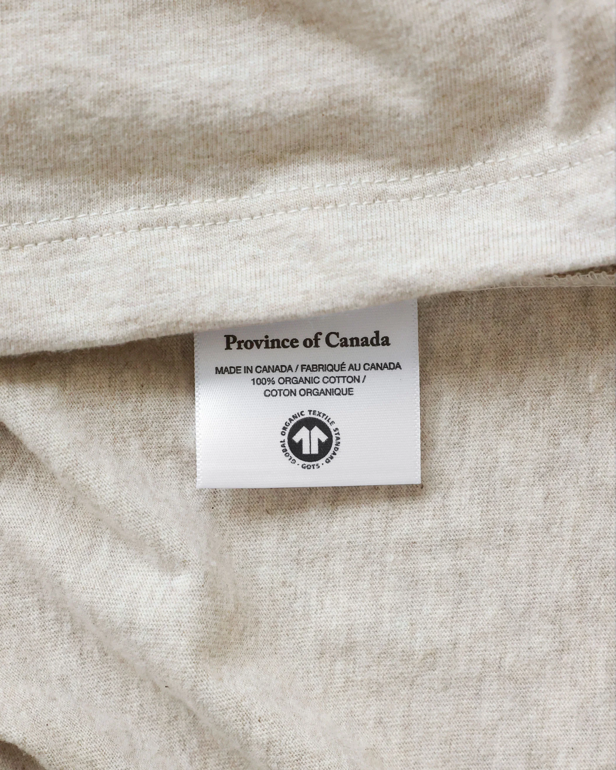 Monday Long Sleeve Crop Top Oatmeal - Image 4