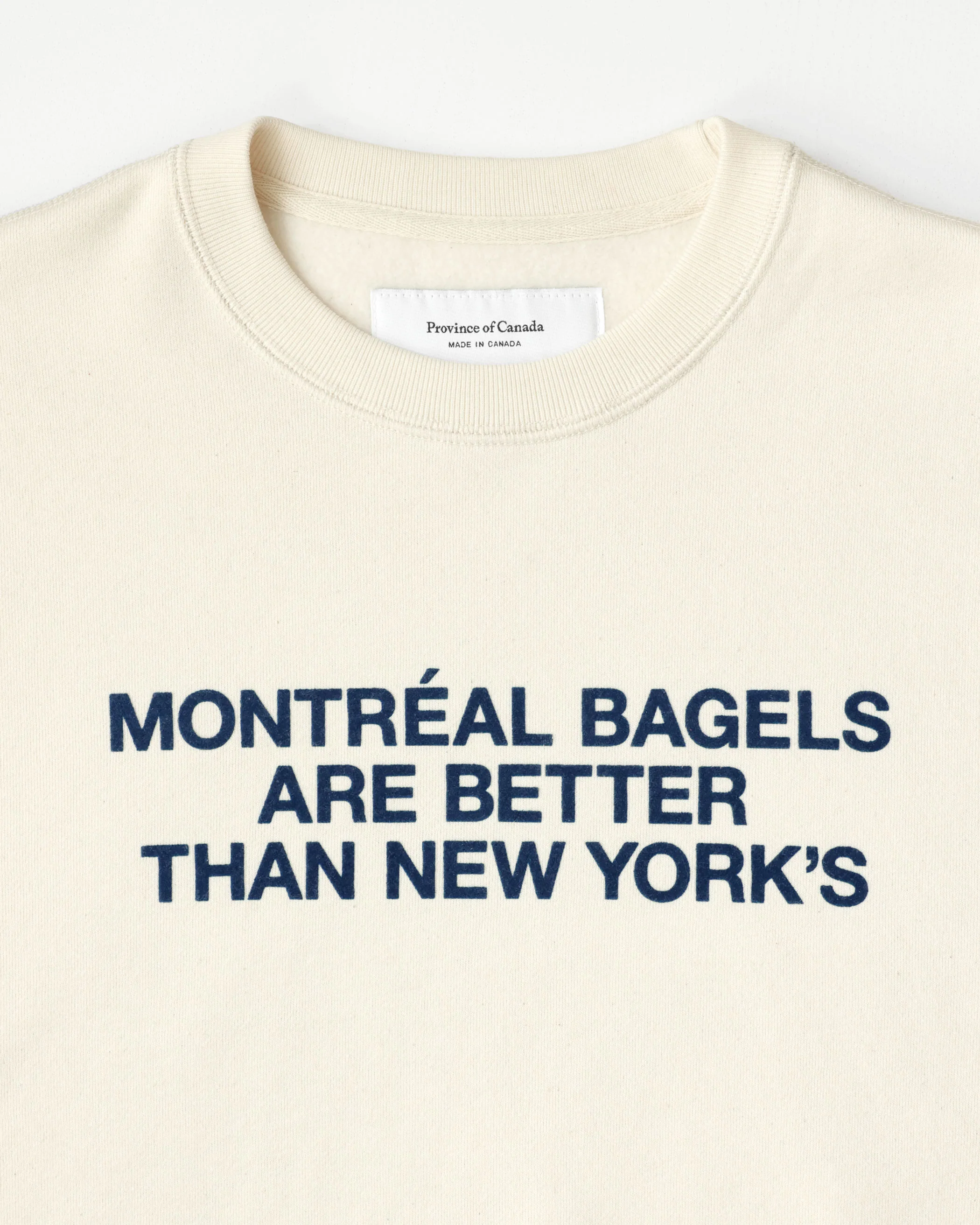Montreal Bagels Sweatshirt Cream - Unisex - Image 4