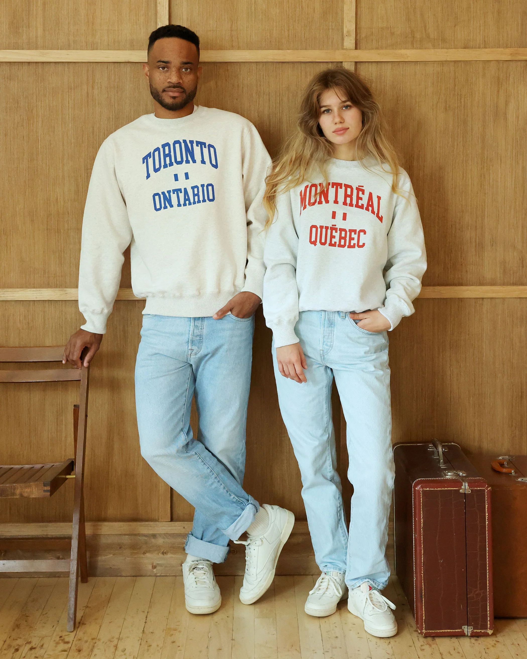 Montreal Fleece Sweatshirt Cloud - Unisex - Image 6