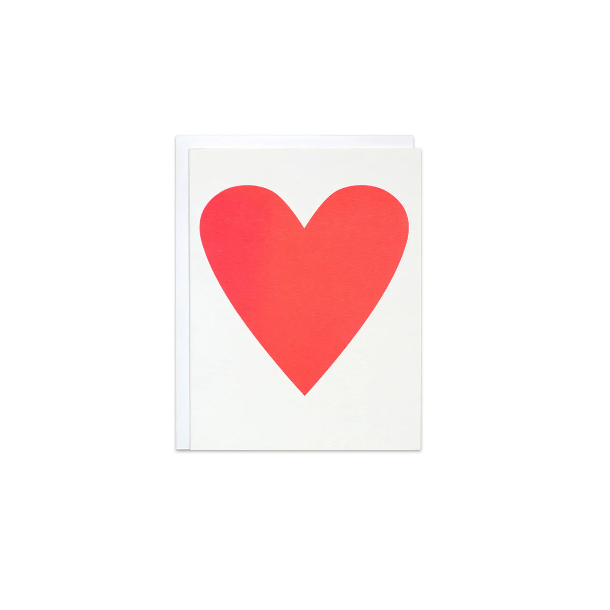 Neon Pink Heart Greeting Card