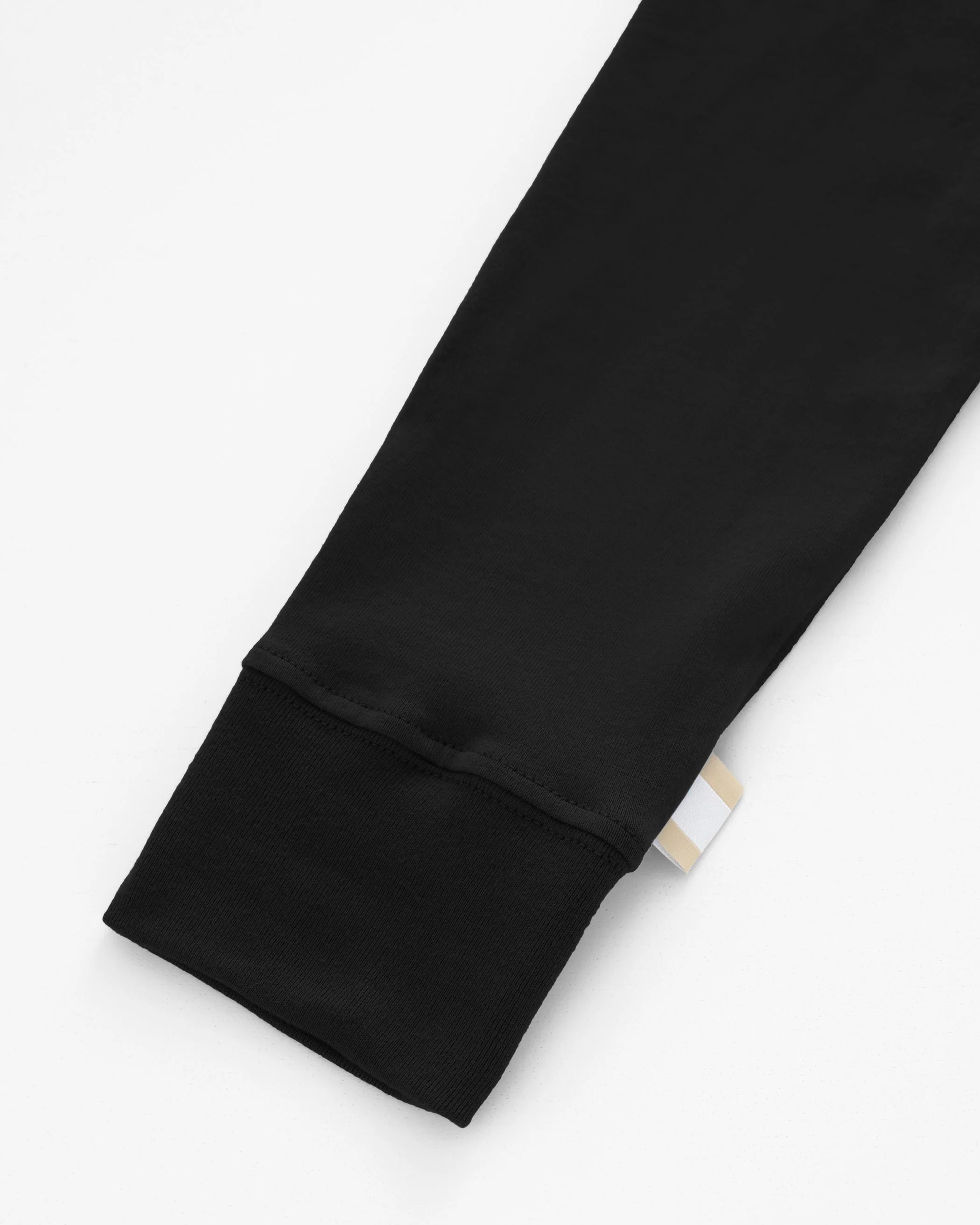 Monday Long Sleeve Tee Black - Unisex - Image 4