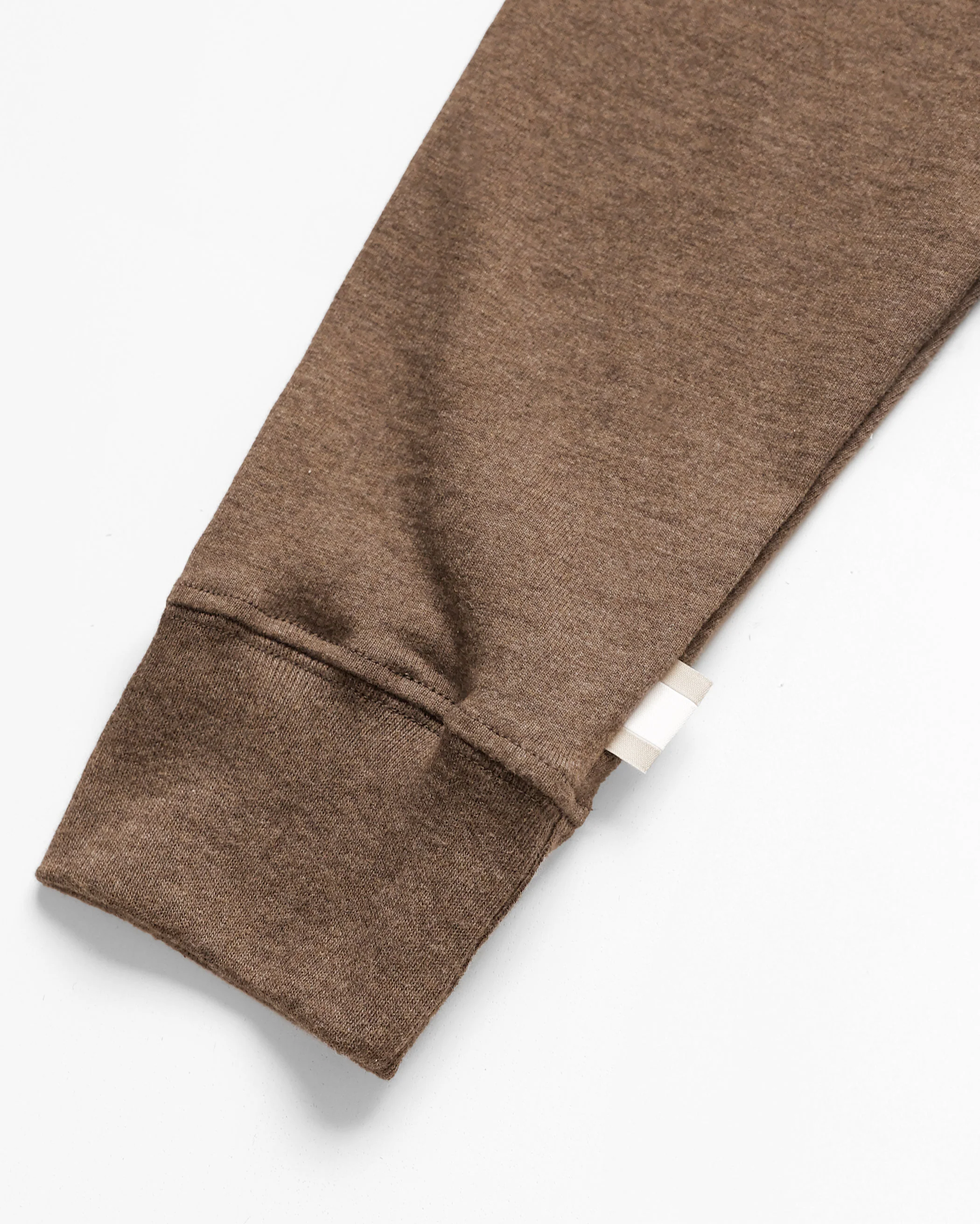 Monday Long Sleeve Tee Heather Brown - Unisex - Image 5