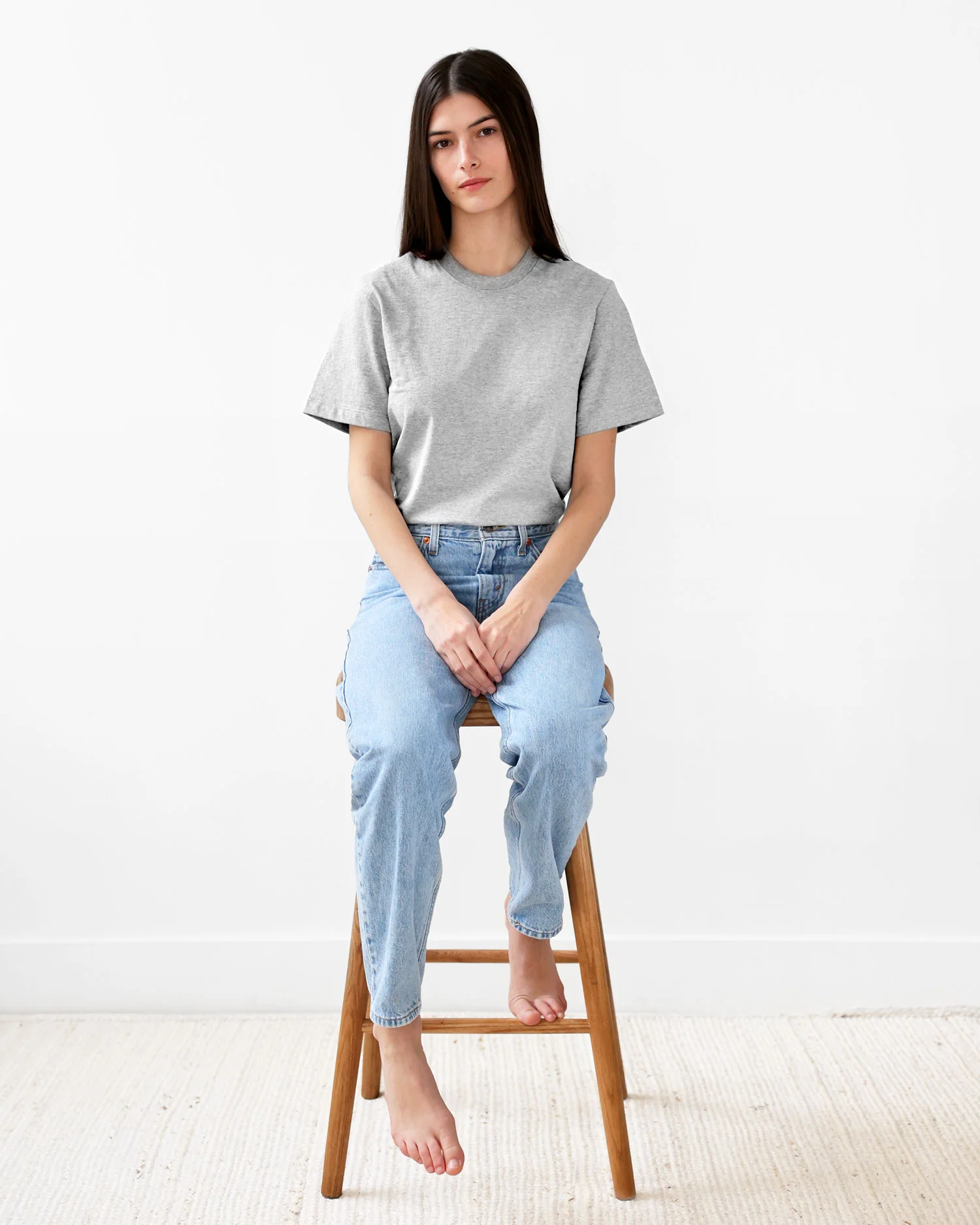 Monday Tee Heather Grey - Unisex - Image 3