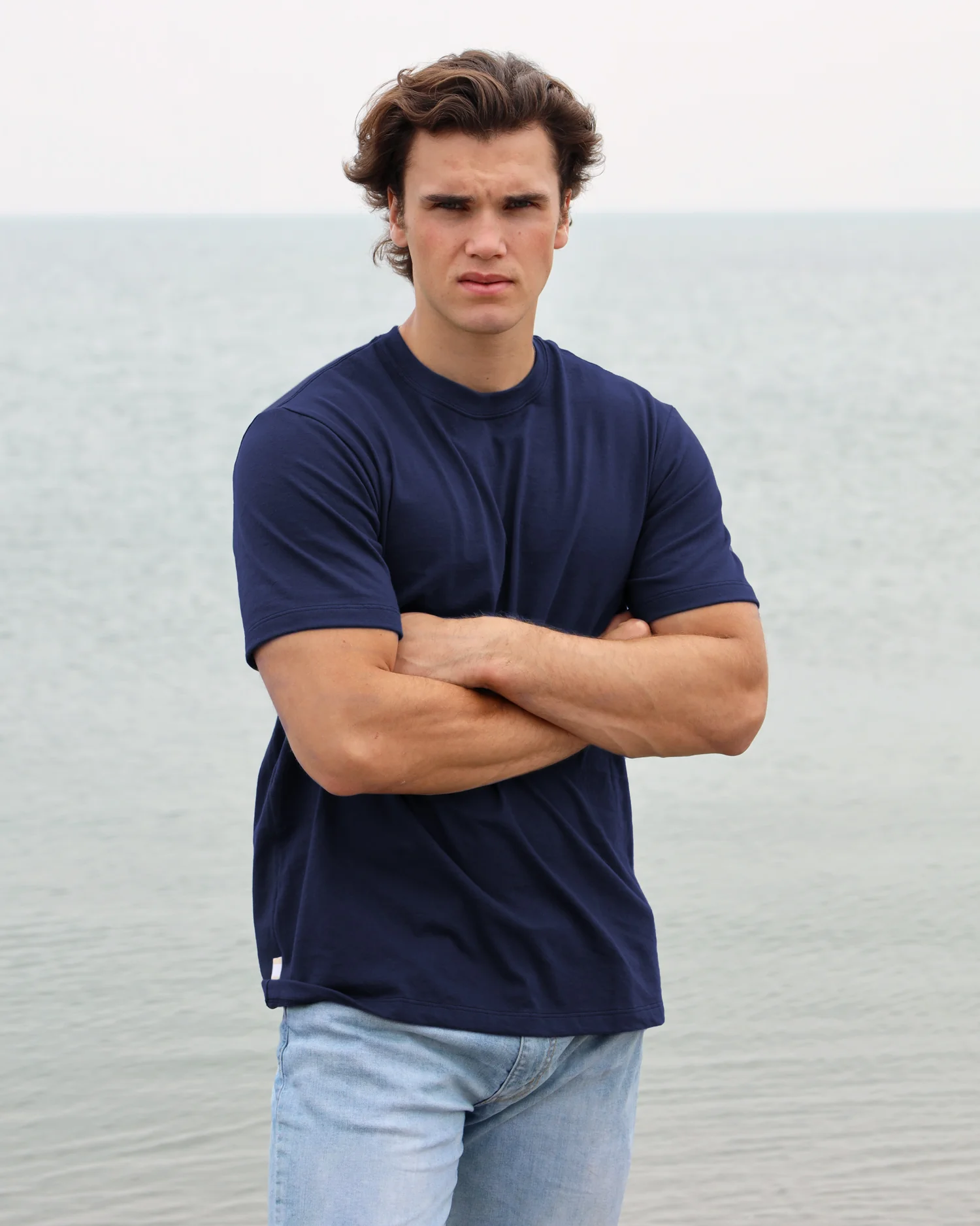 Monday Tee Navy - Unisex - Image 9