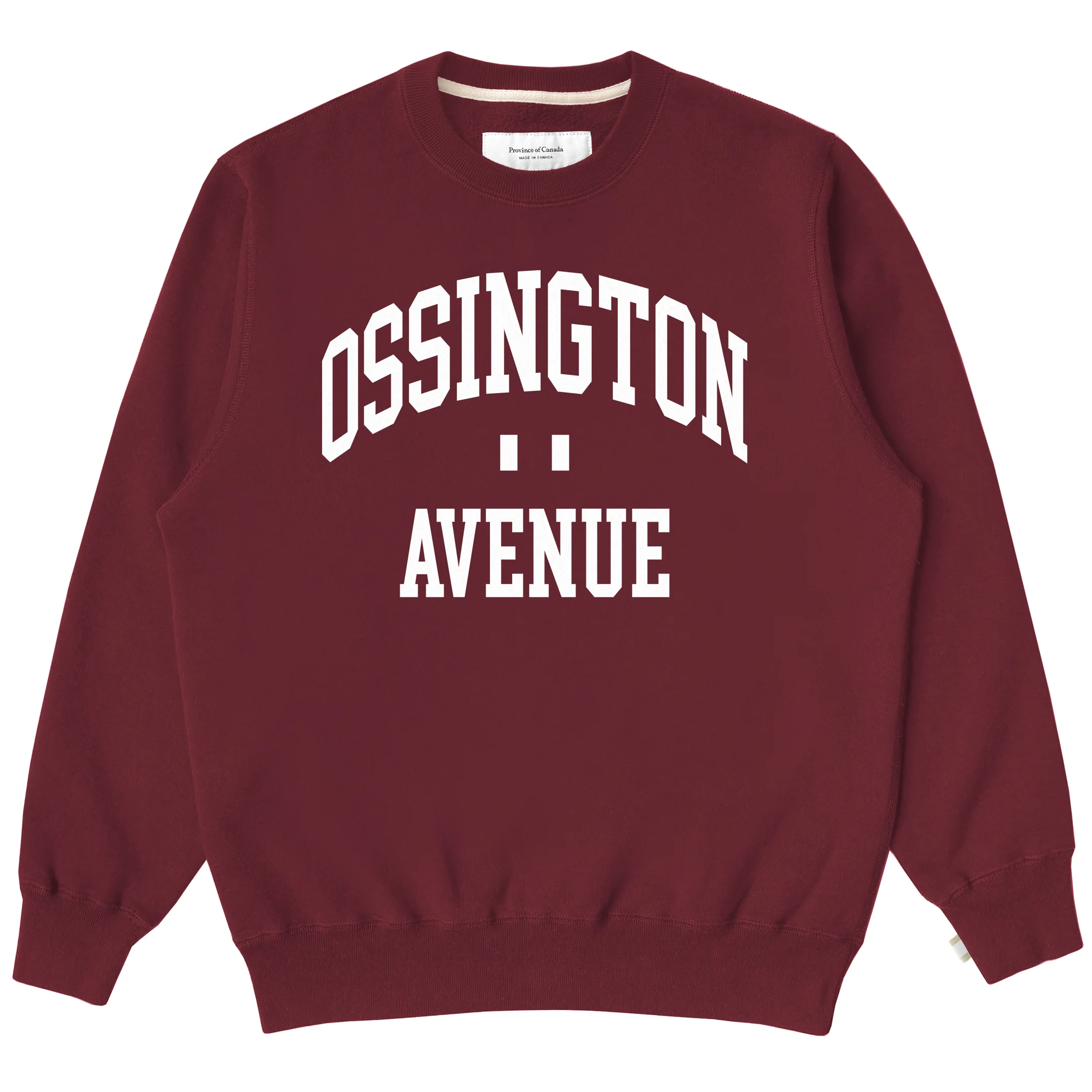 Ossington Fleece Sweatshirt Dark Burgundy - Unisex