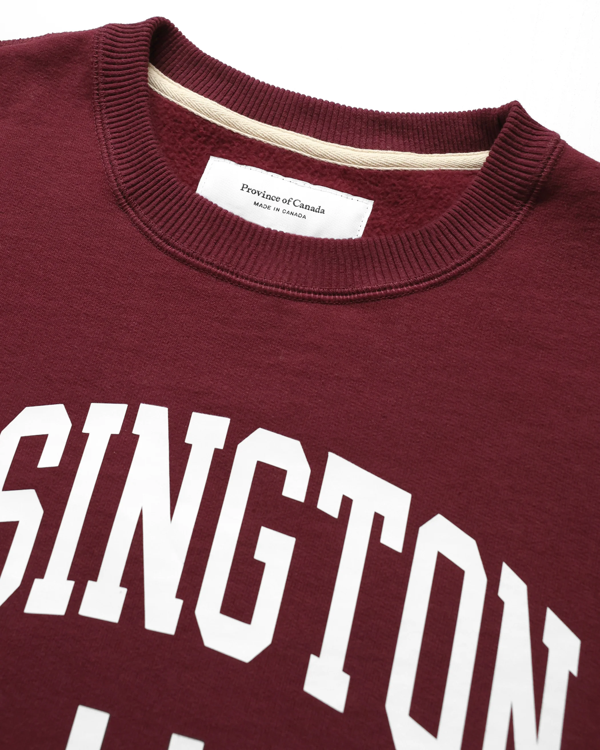 Ossington Fleece Sweatshirt Dark Burgundy - Unisex - Image 5