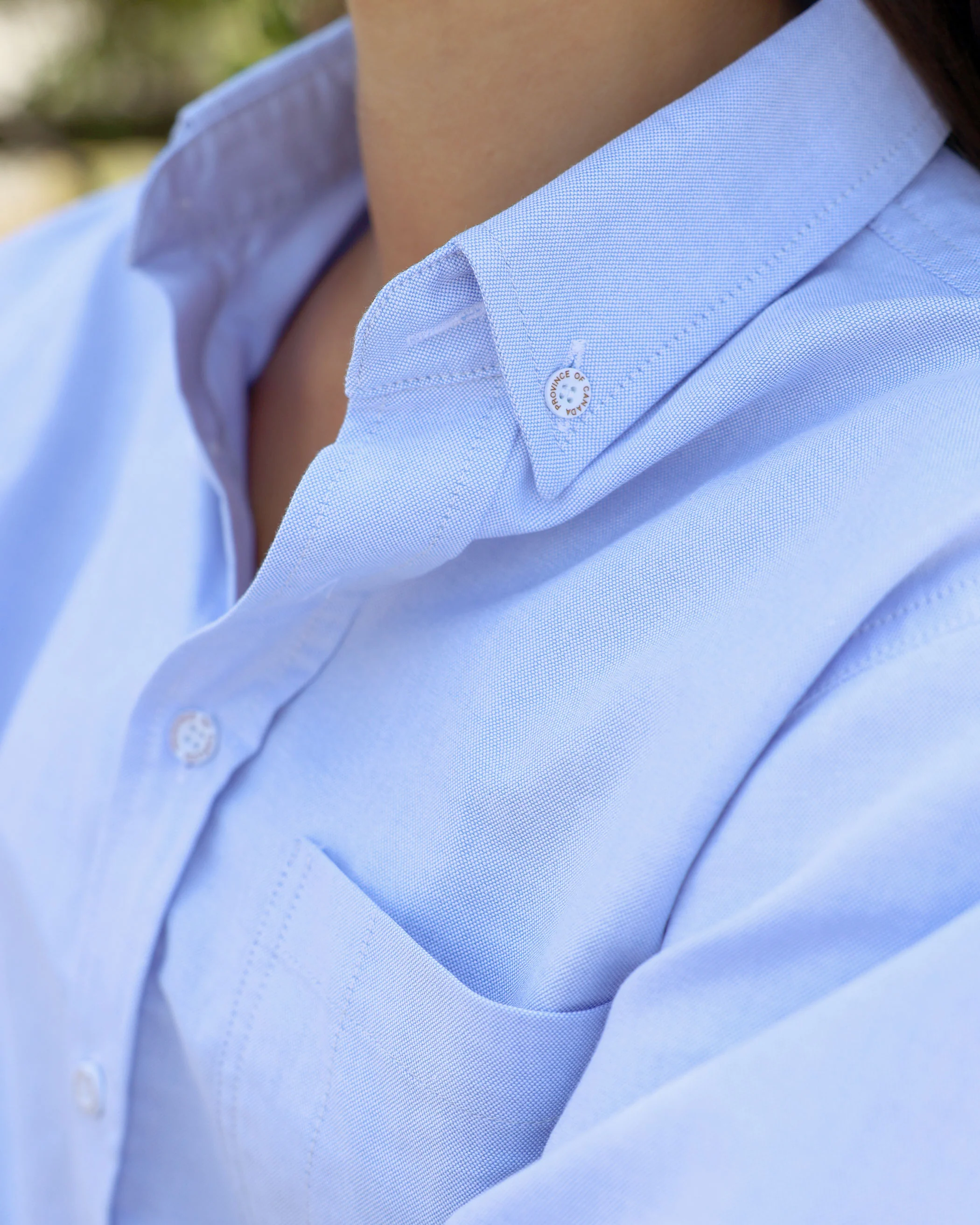 Oxford Shirt Blue - Unisex - Image 4