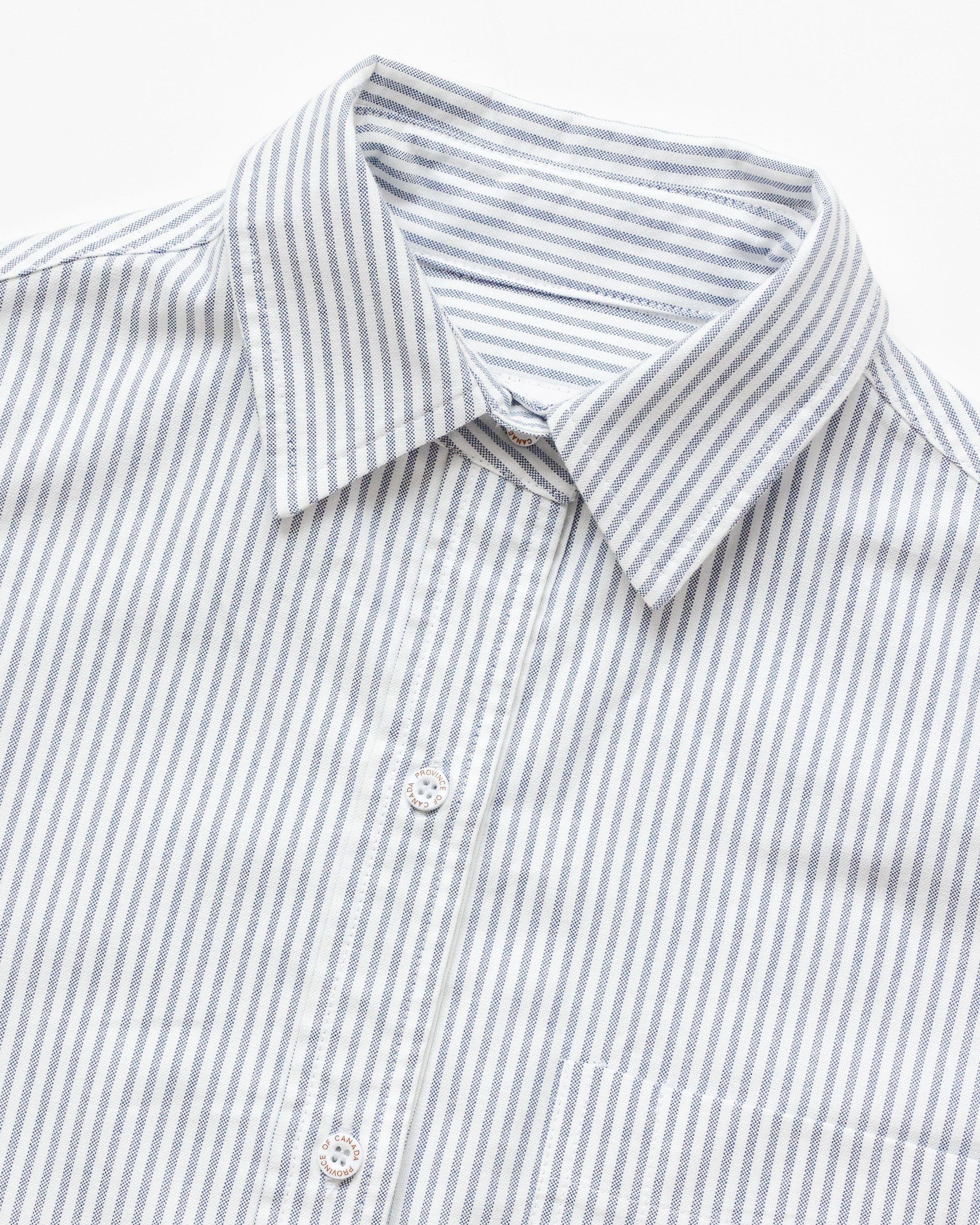 Oxford Stripe Dress Navy - Image 3