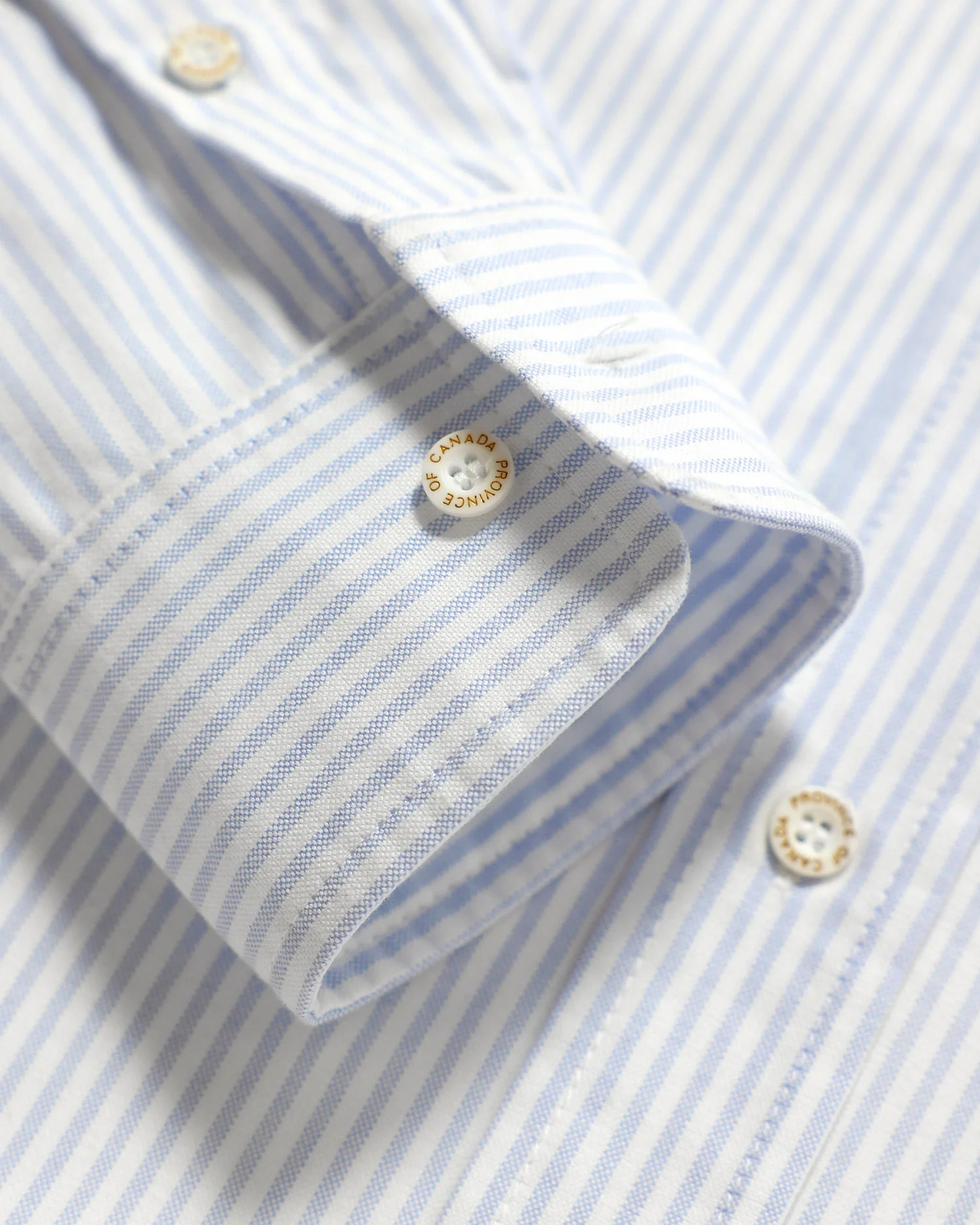 Oxford Stripe Shirt Blue - Unisex - Image 6