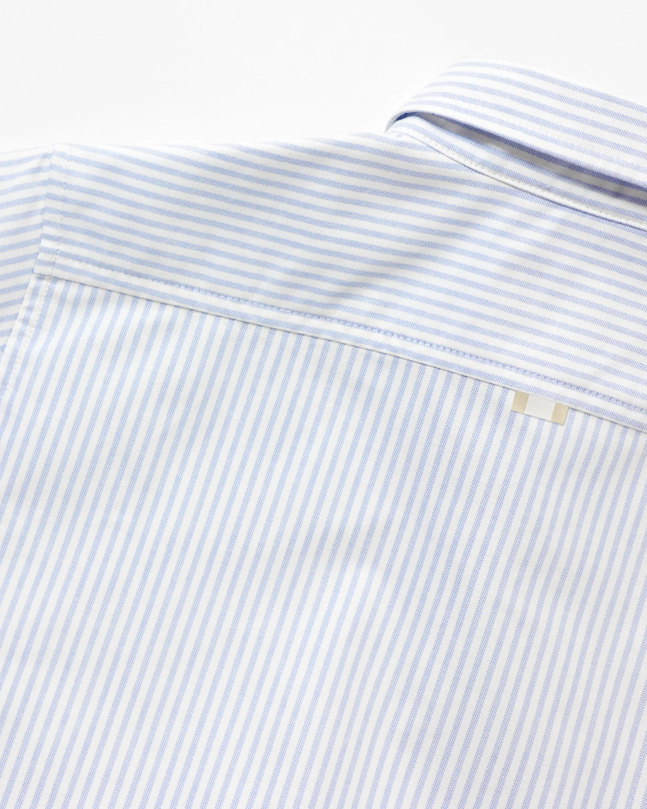 Oxford Stripe Shirt Blue - Unisex - Image 7