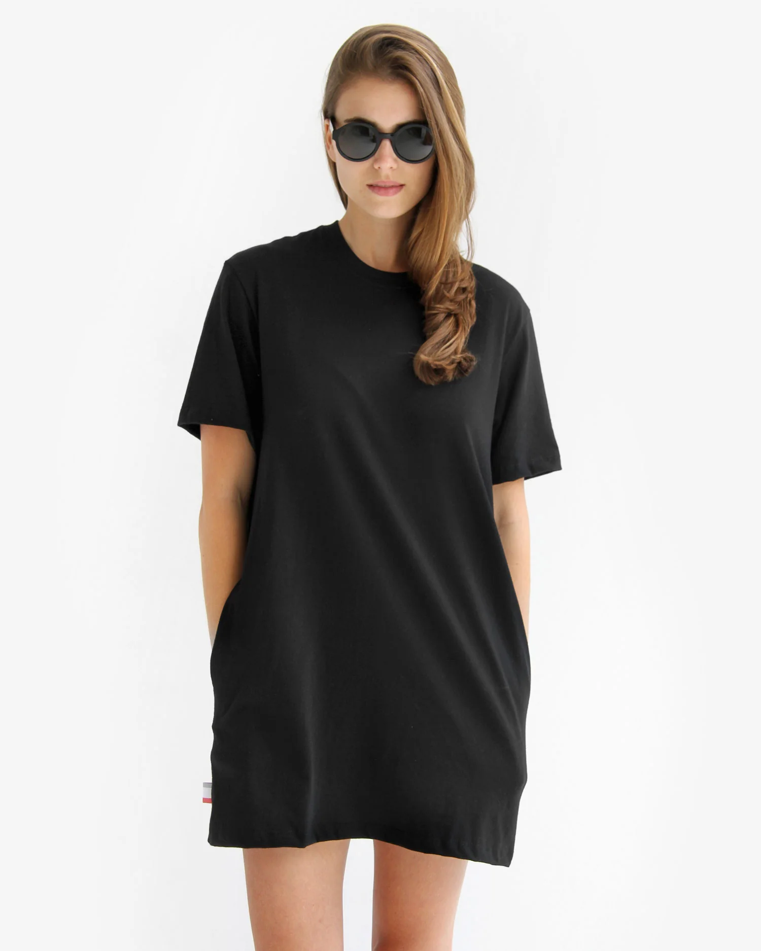 Pocket T-Shirt Dress Black - Image 10
