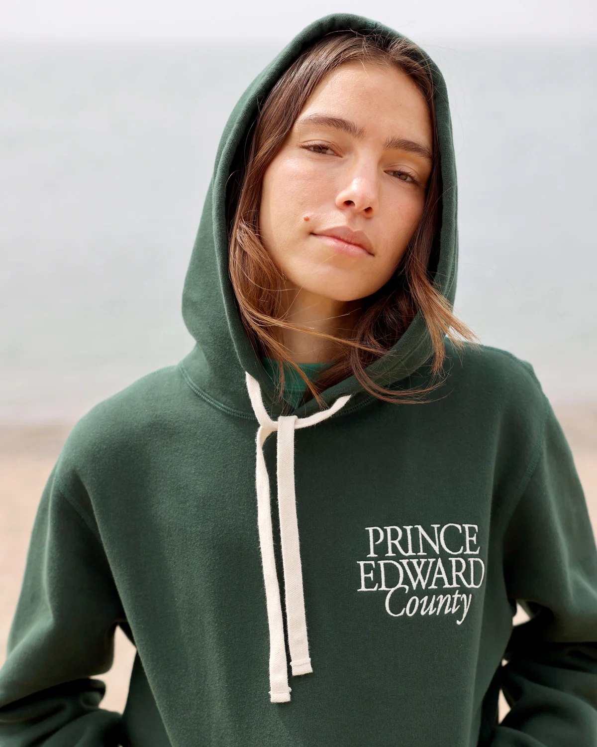 Prince Edward County Fleece Hoodie Forest - Unisex - Image 6