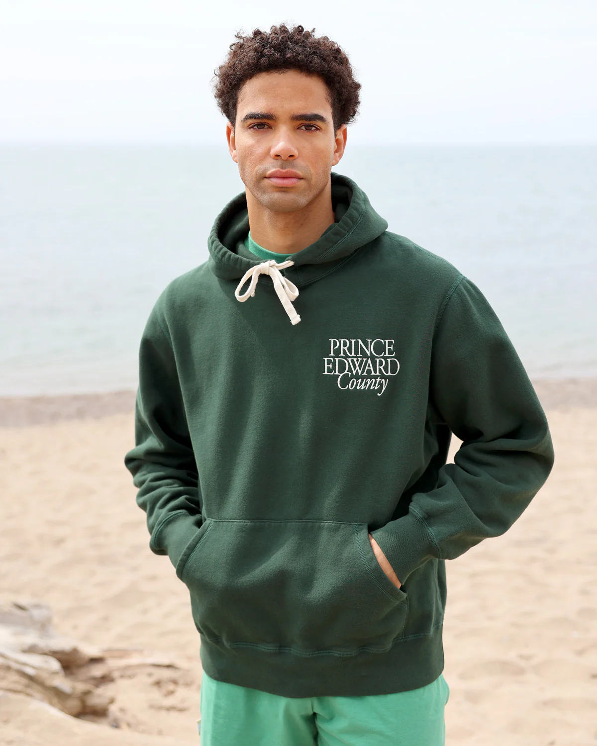 Prince Edward County Fleece Hoodie Forest - Unisex - Image 7