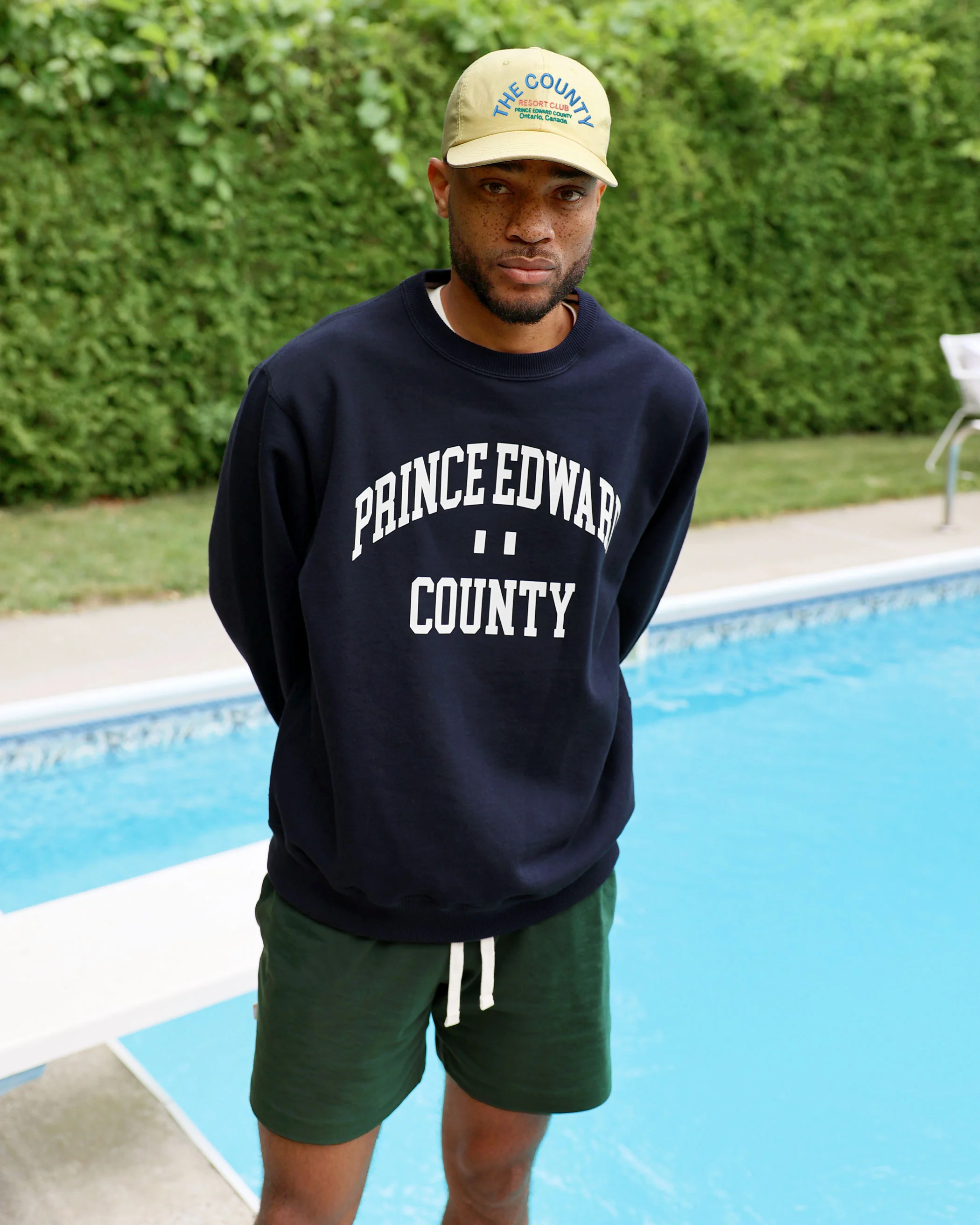 Prince Edward County Fleece Sweatshirt Navy - Unisex - Image 8