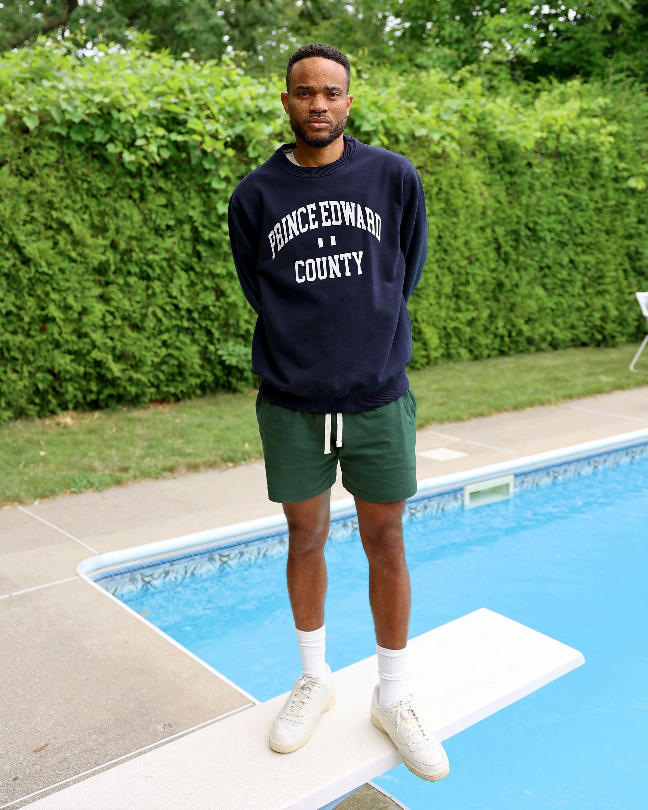 Prince Edward County Fleece Sweatshirt Navy - Unisex - Image 9