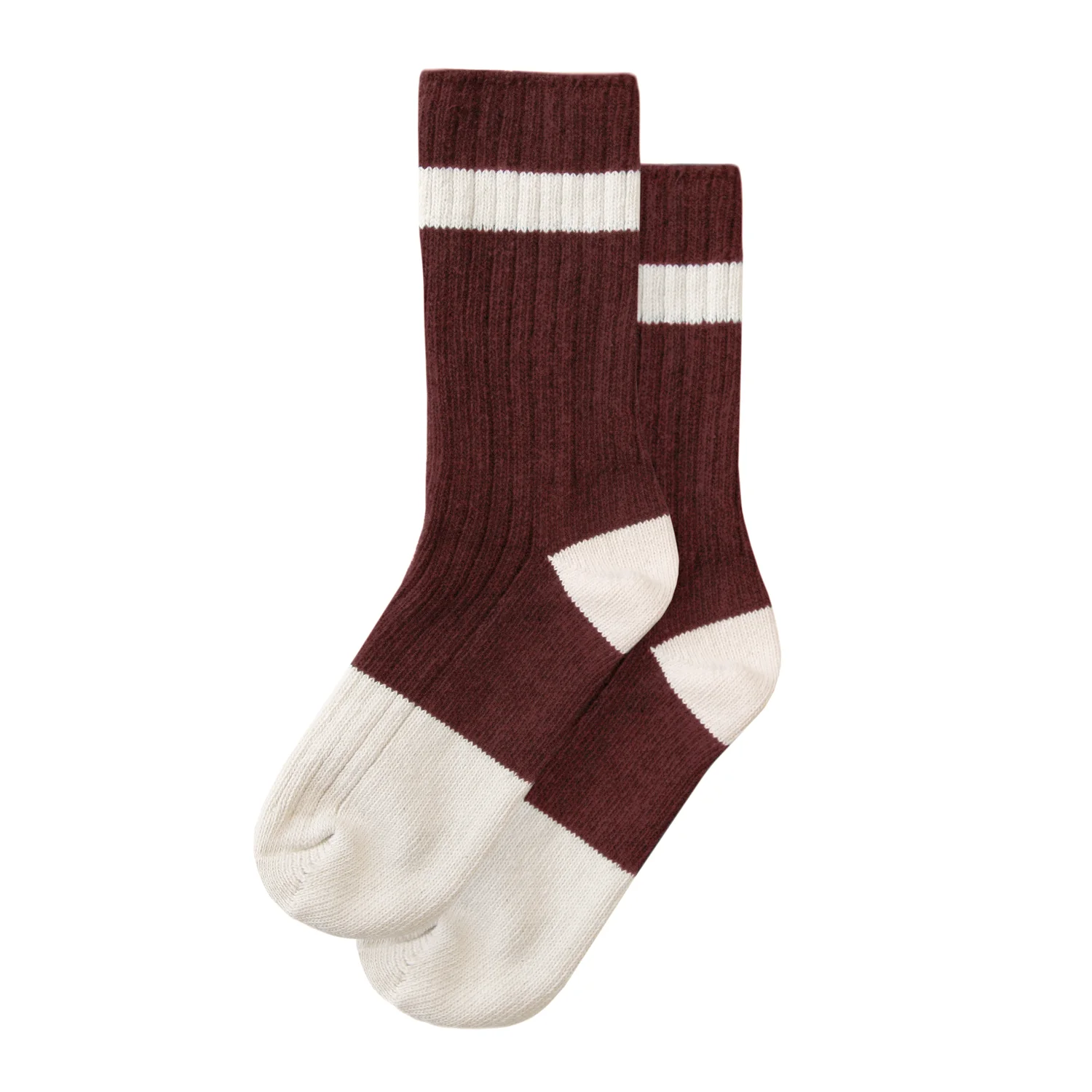 Recycled Cotton Sock Maroon