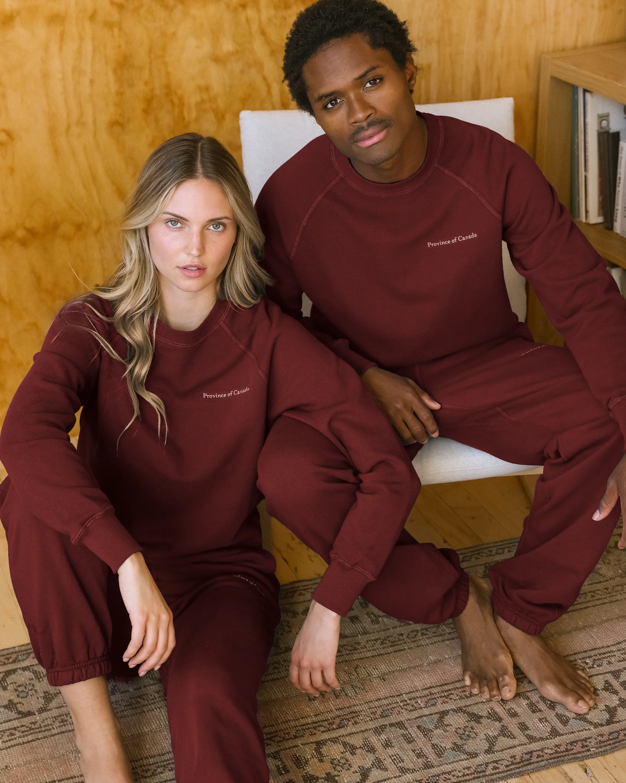 Relaxed French Terry Sweatpant Burgundy - Unisex - Image 7
