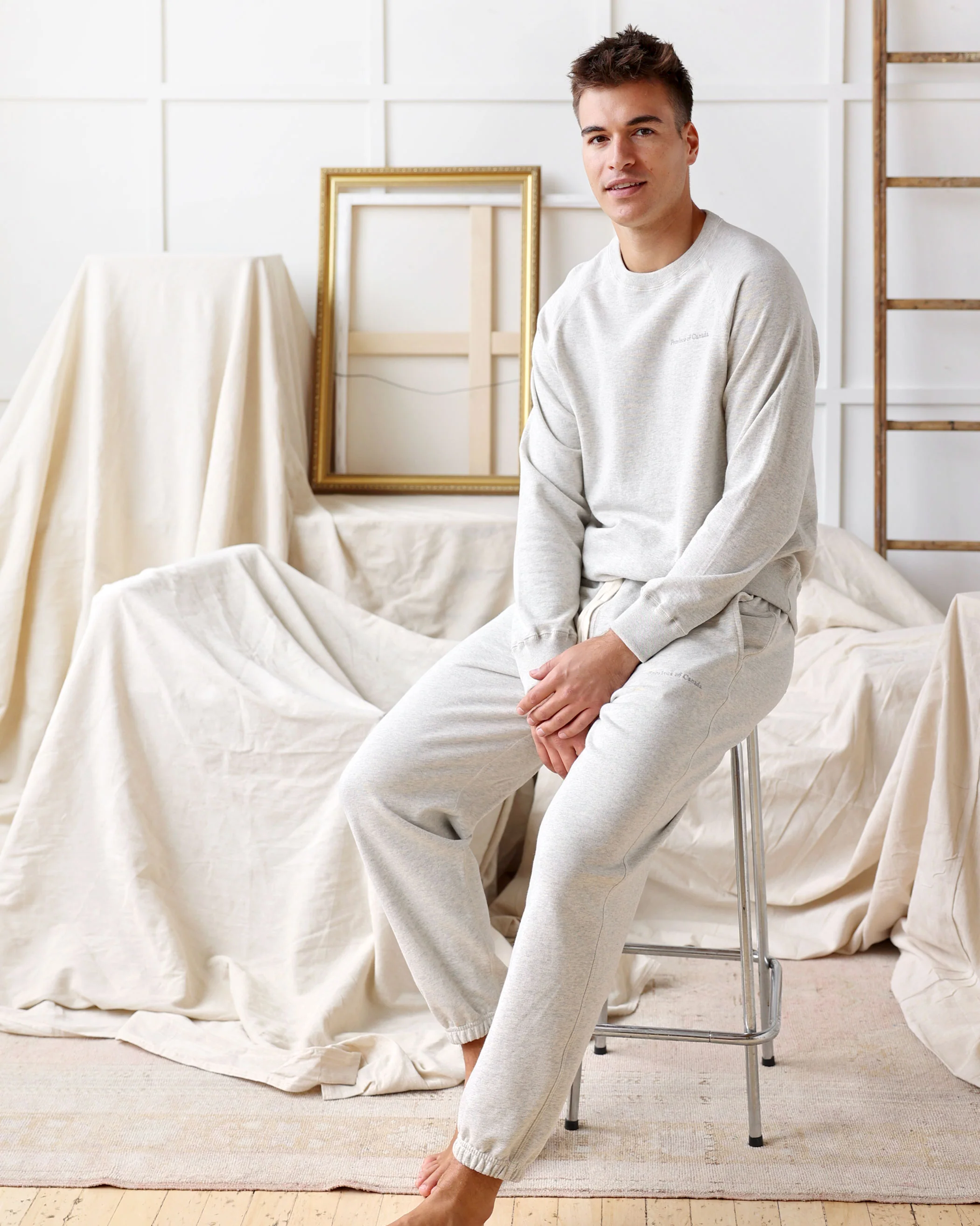 Relaxed French Terry Sweatpant Eggshell - Unisex - Image 3