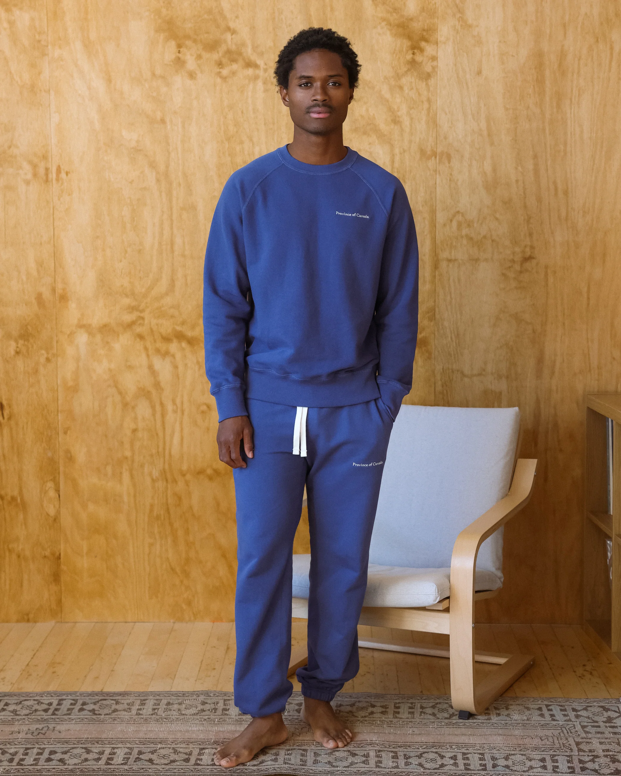 Relaxed French Terry Sweatpant French Blue - Unisex - Image 3