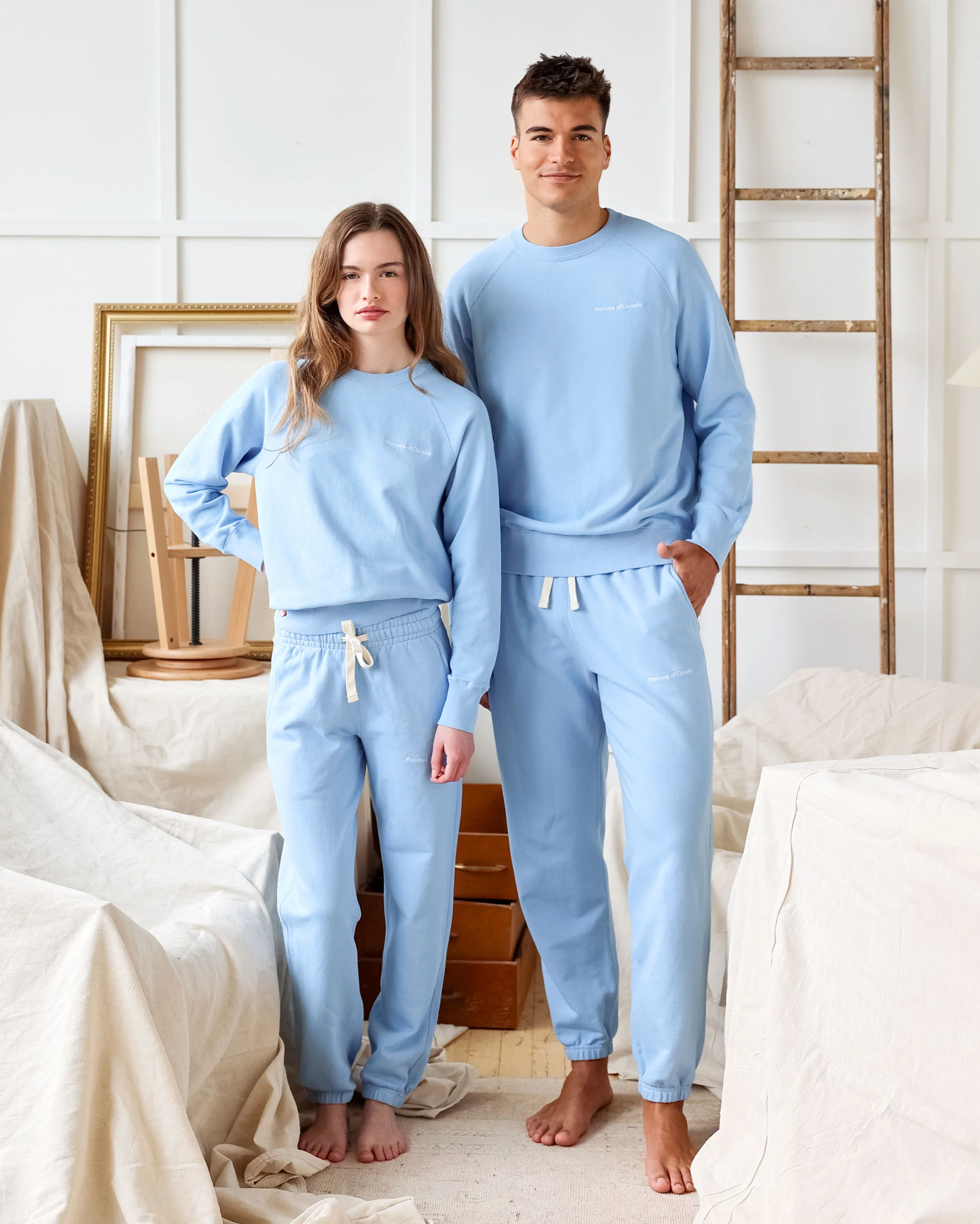 Relaxed French Terry Sweatpant Sky Blue - Unisex - Image 3