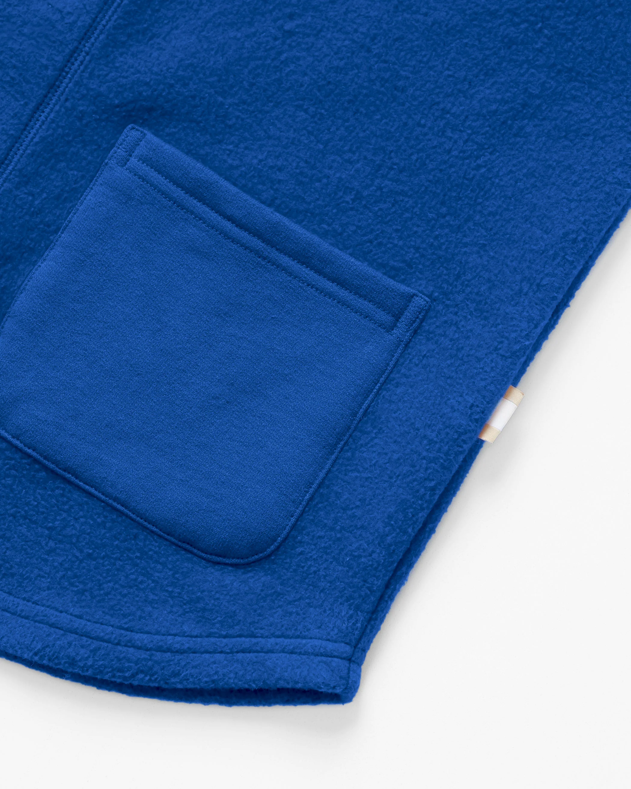 Reverse Fleece Overshirt Royal - Unisex - Image 6