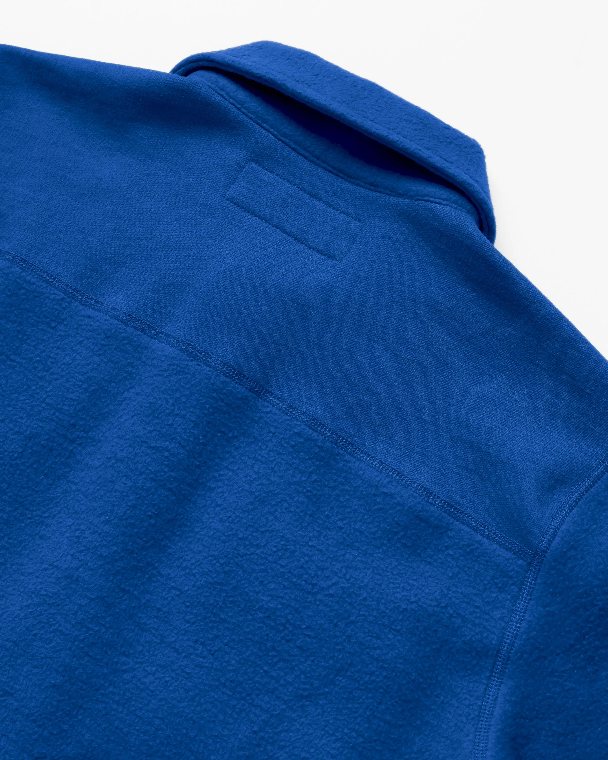Reverse Fleece Overshirt Royal - Unisex - Image 7