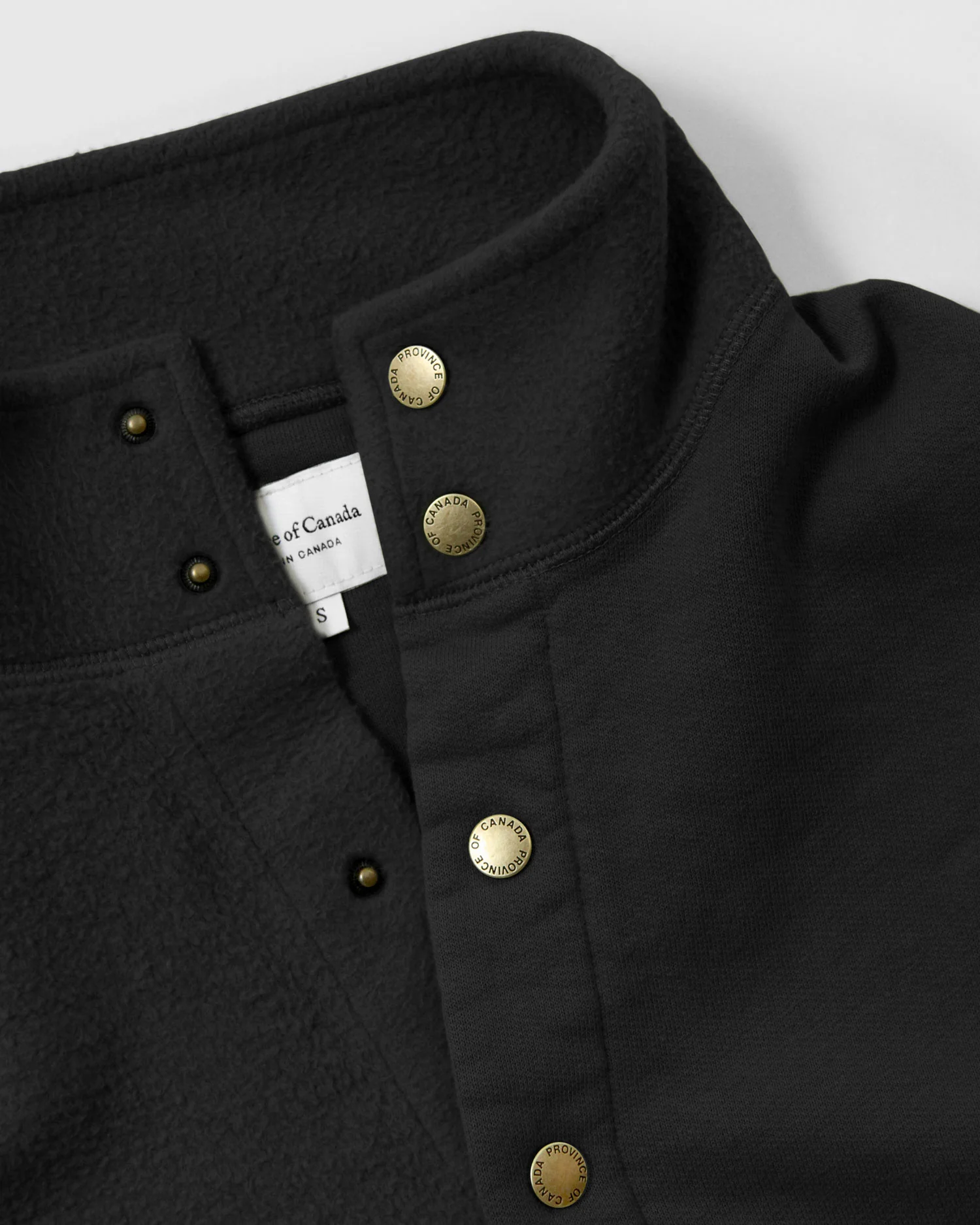 Reverse Fleece Pullover Black - Unisex - Image 6