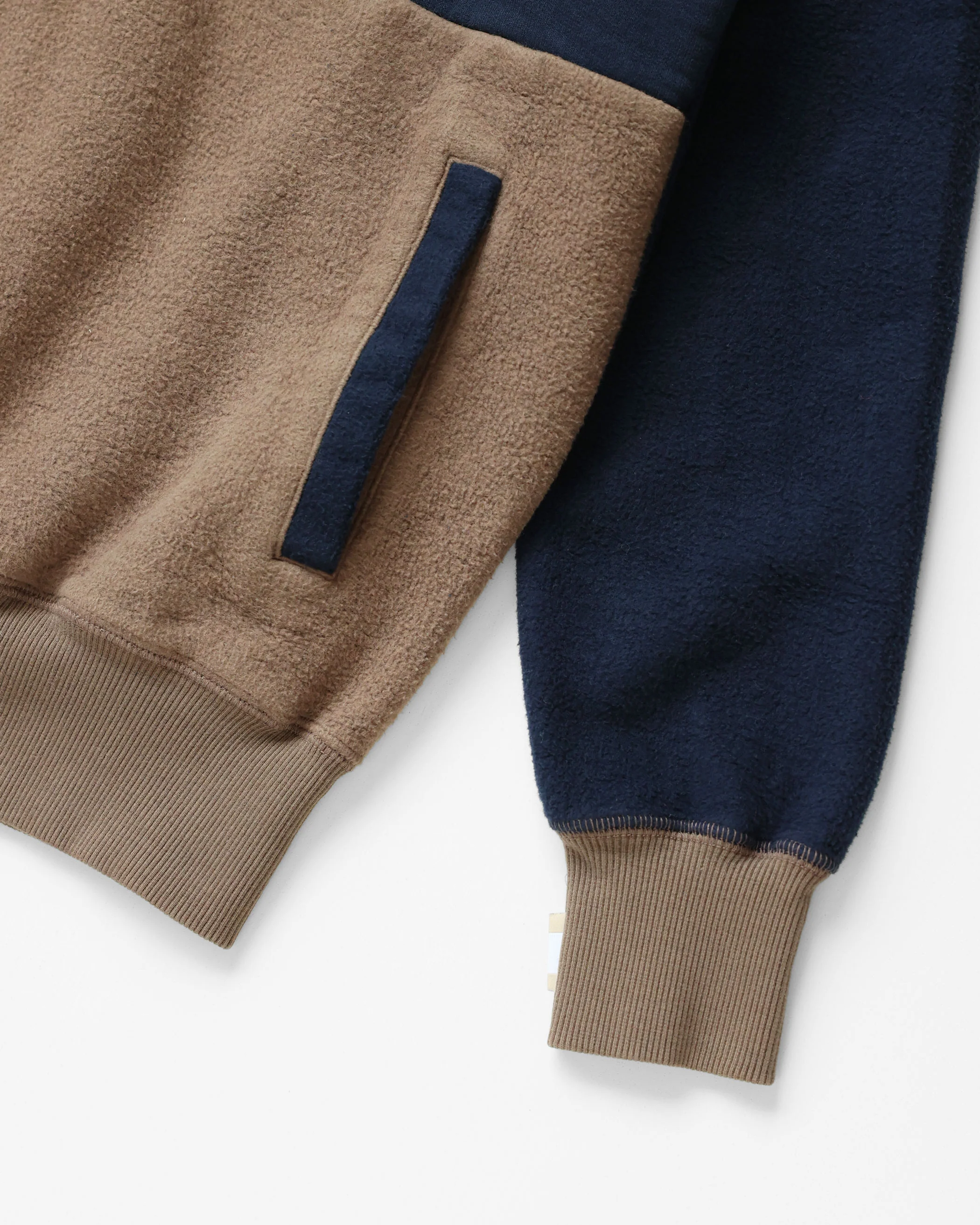 Reverse Fleece Pullover Navy Chestnut - Unisex - Image 5