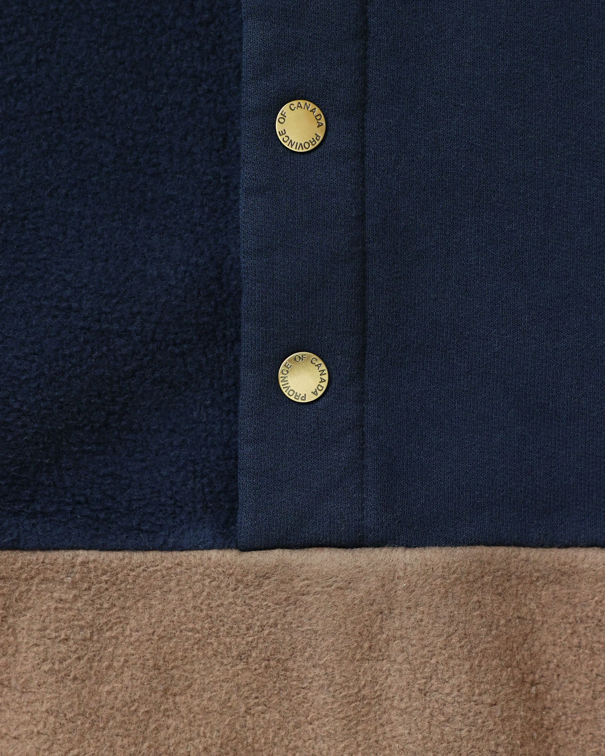 Reverse Fleece Pullover Navy Chestnut - Unisex - Image 6