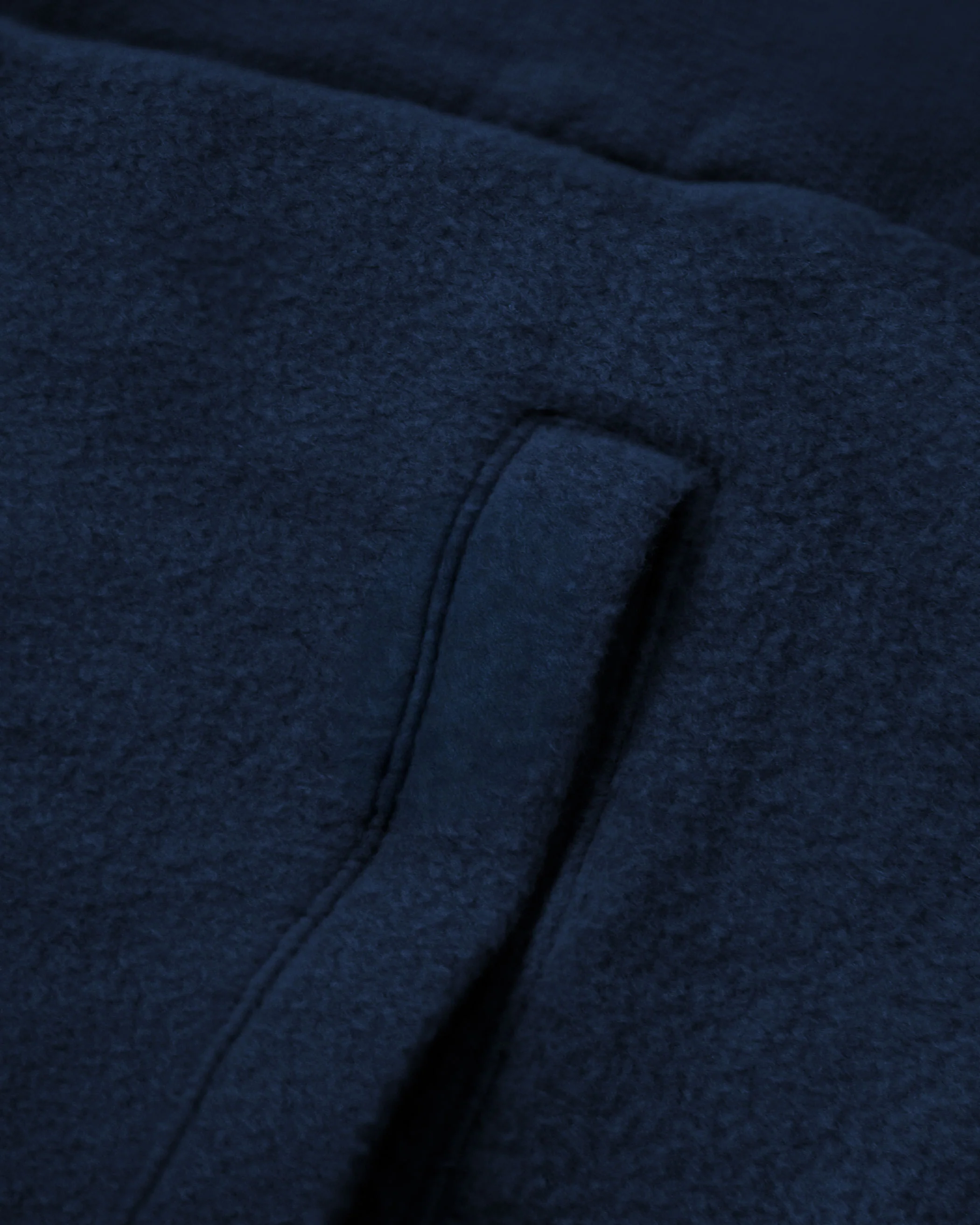 Reverse Fleece Pullover Navy - Unisex - Image 7