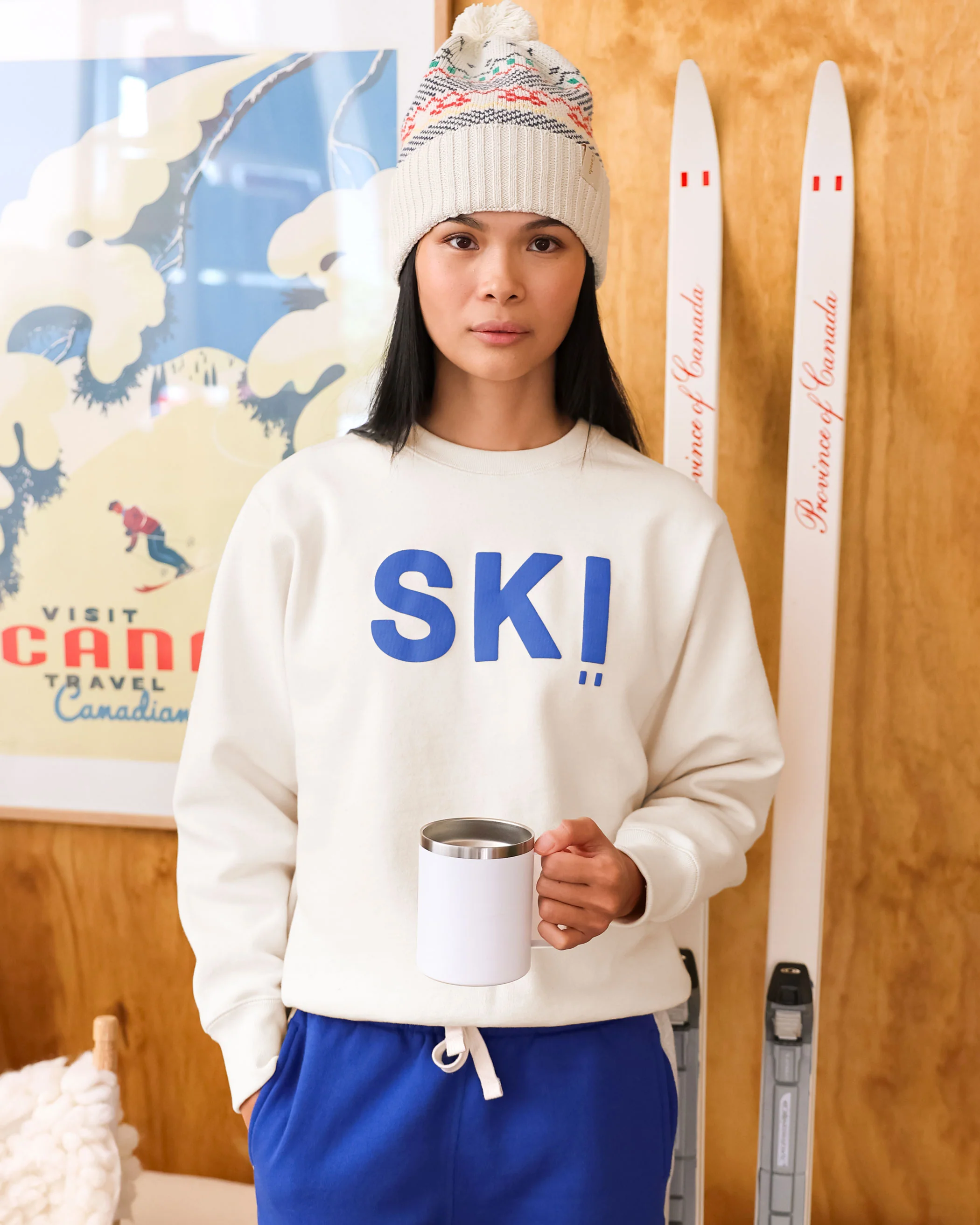 Ski Sweatshirt Cream - Unisex - Image 2