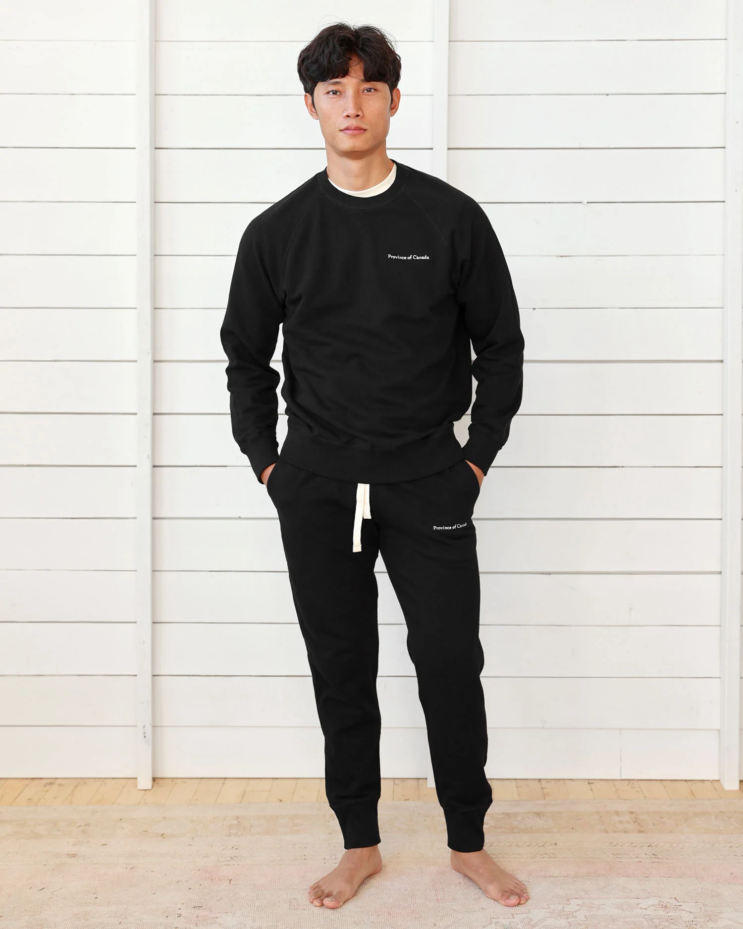 Skinny French Terry Sweatpant Black - Unisex - Image 2