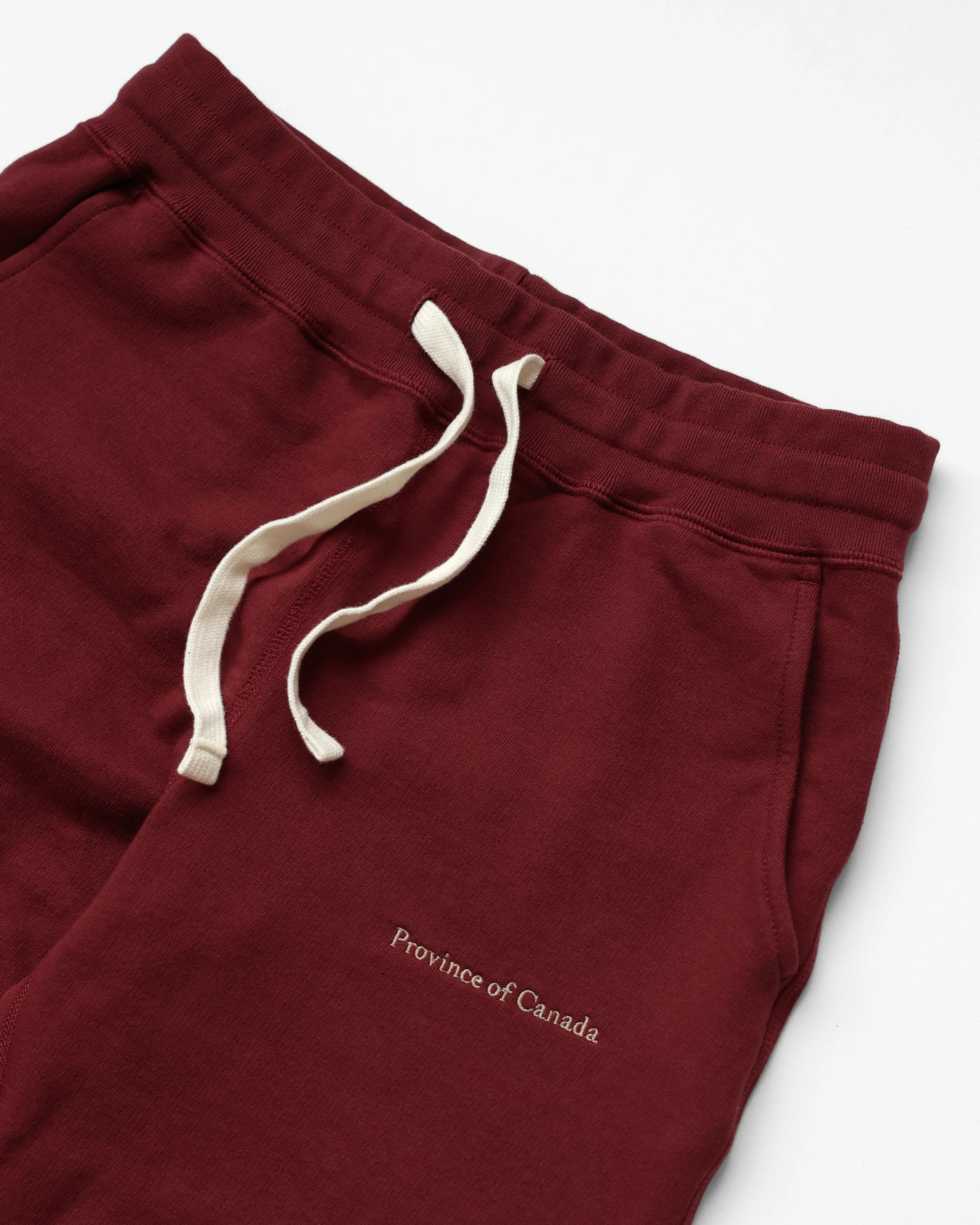 Skinny French Terry Sweatpant Burgundy - Unisex - Image 2