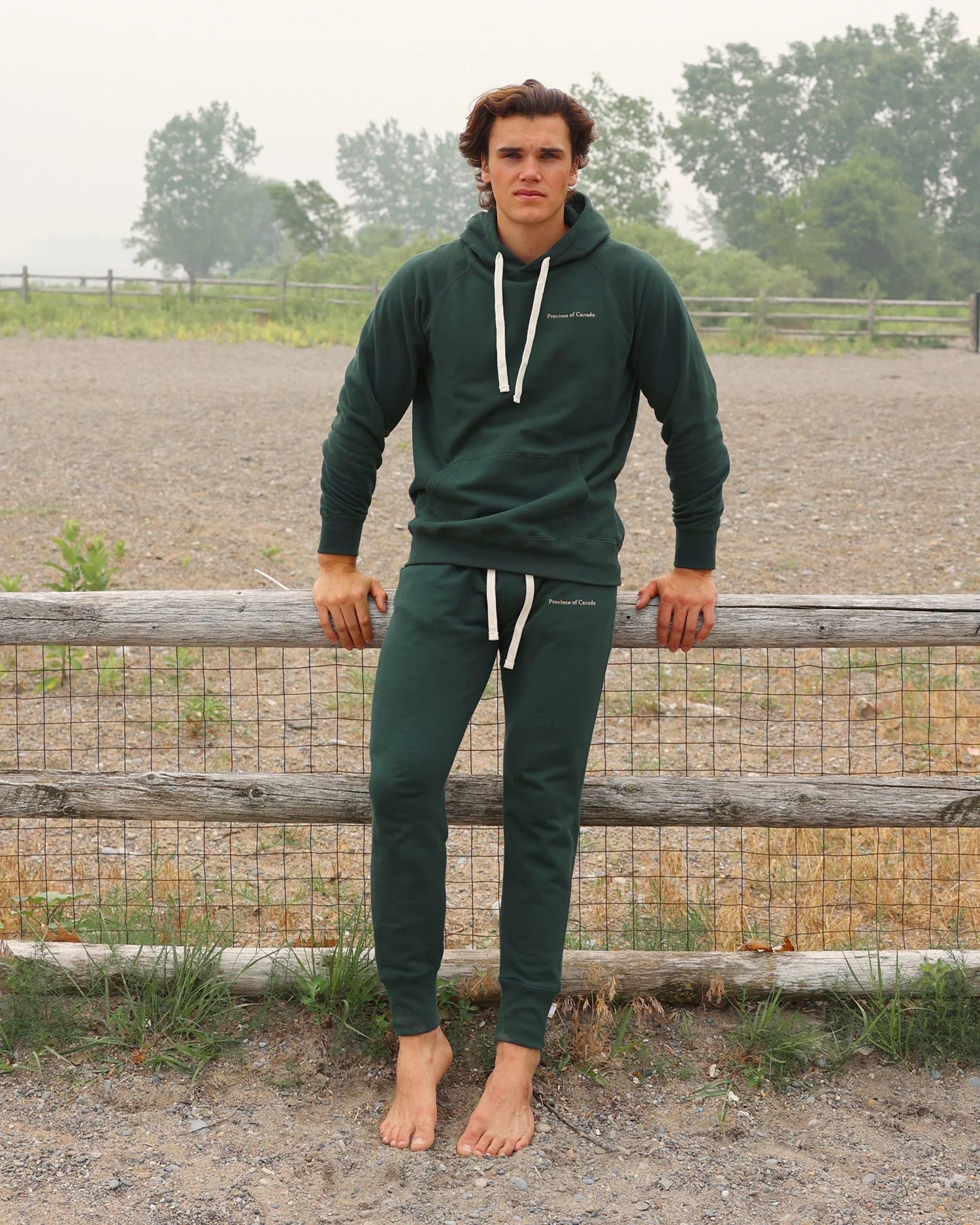 Skinny French Terry Sweatpant Forest - Unisex - Image 3
