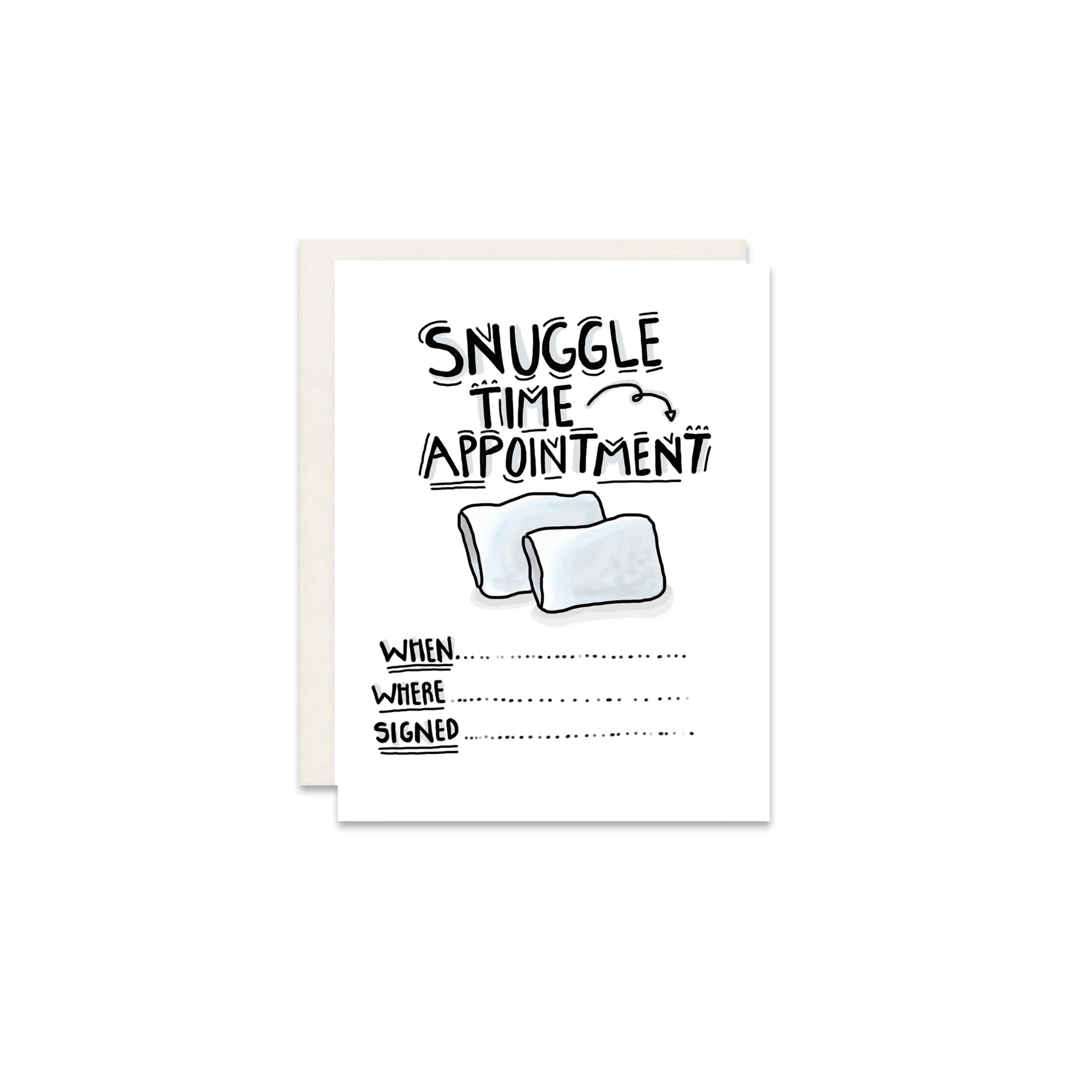 Snuggle Time Appointment Greeting Card