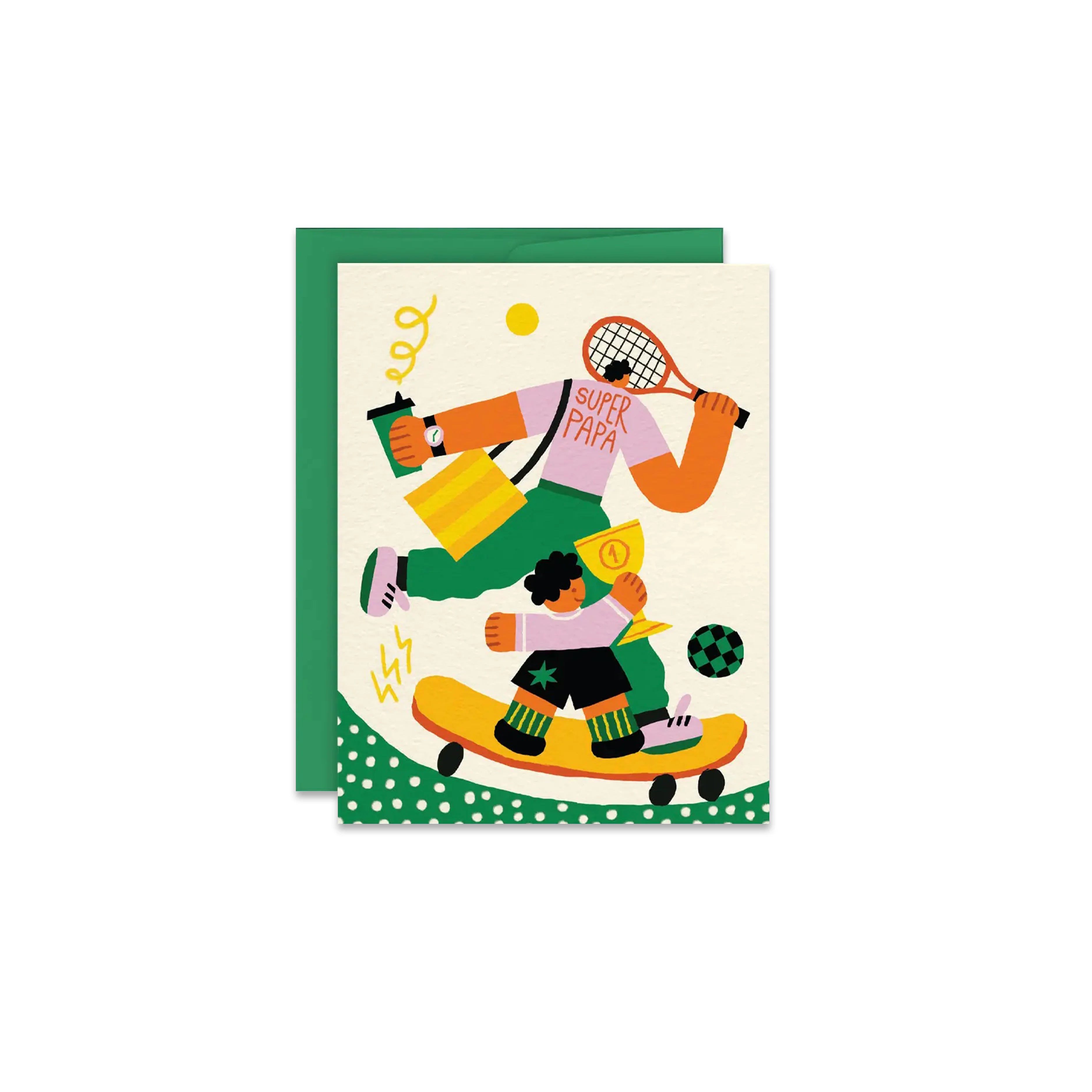 Super Papa Greeting Card