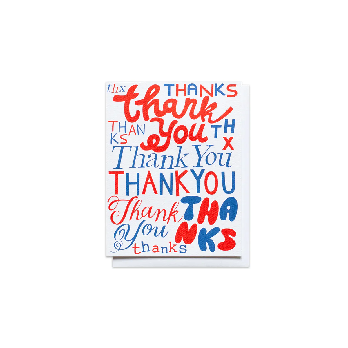 Thank You Typo Greeting Card