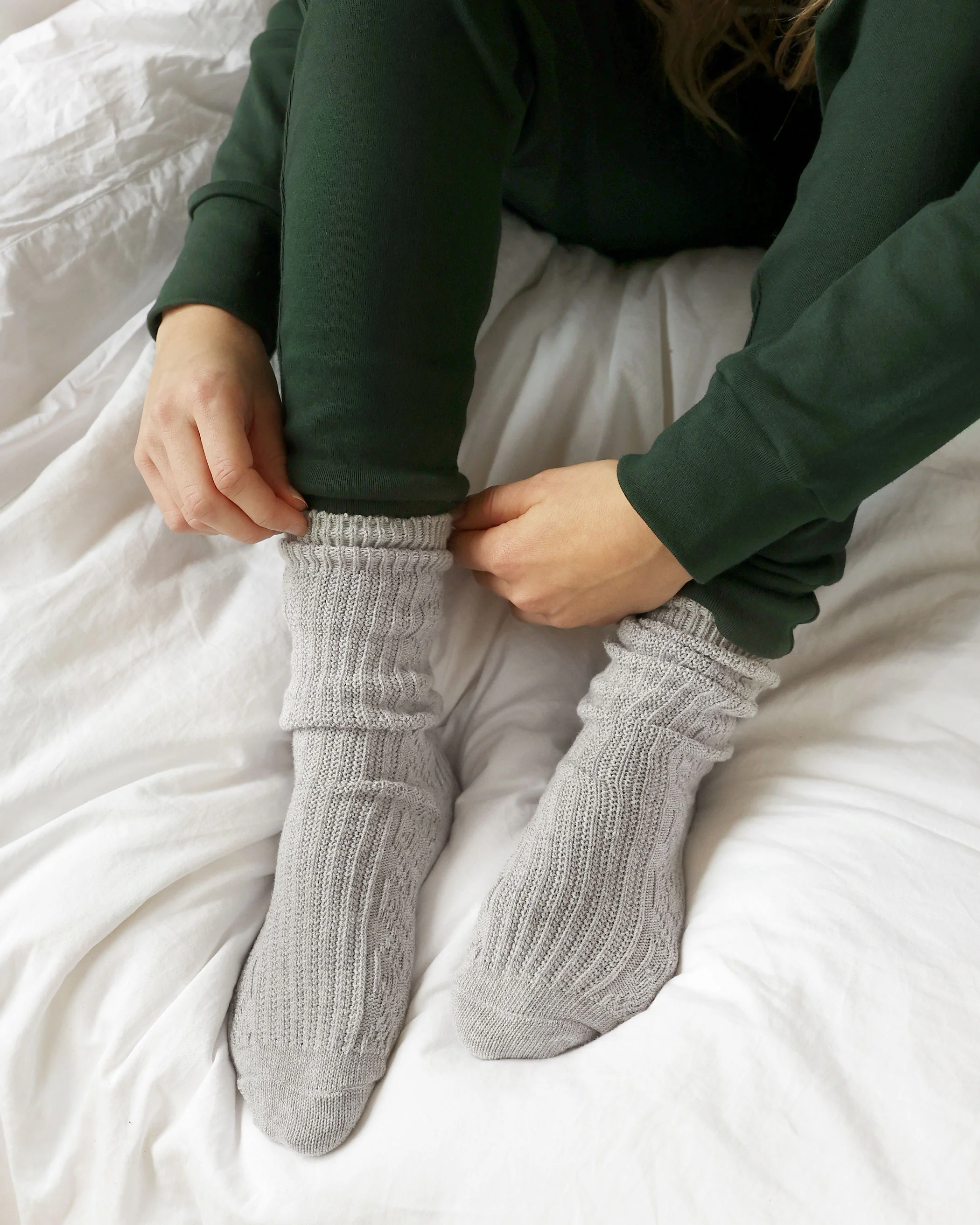The Slouchy Sock - Windsor Heather Grey - Image 2