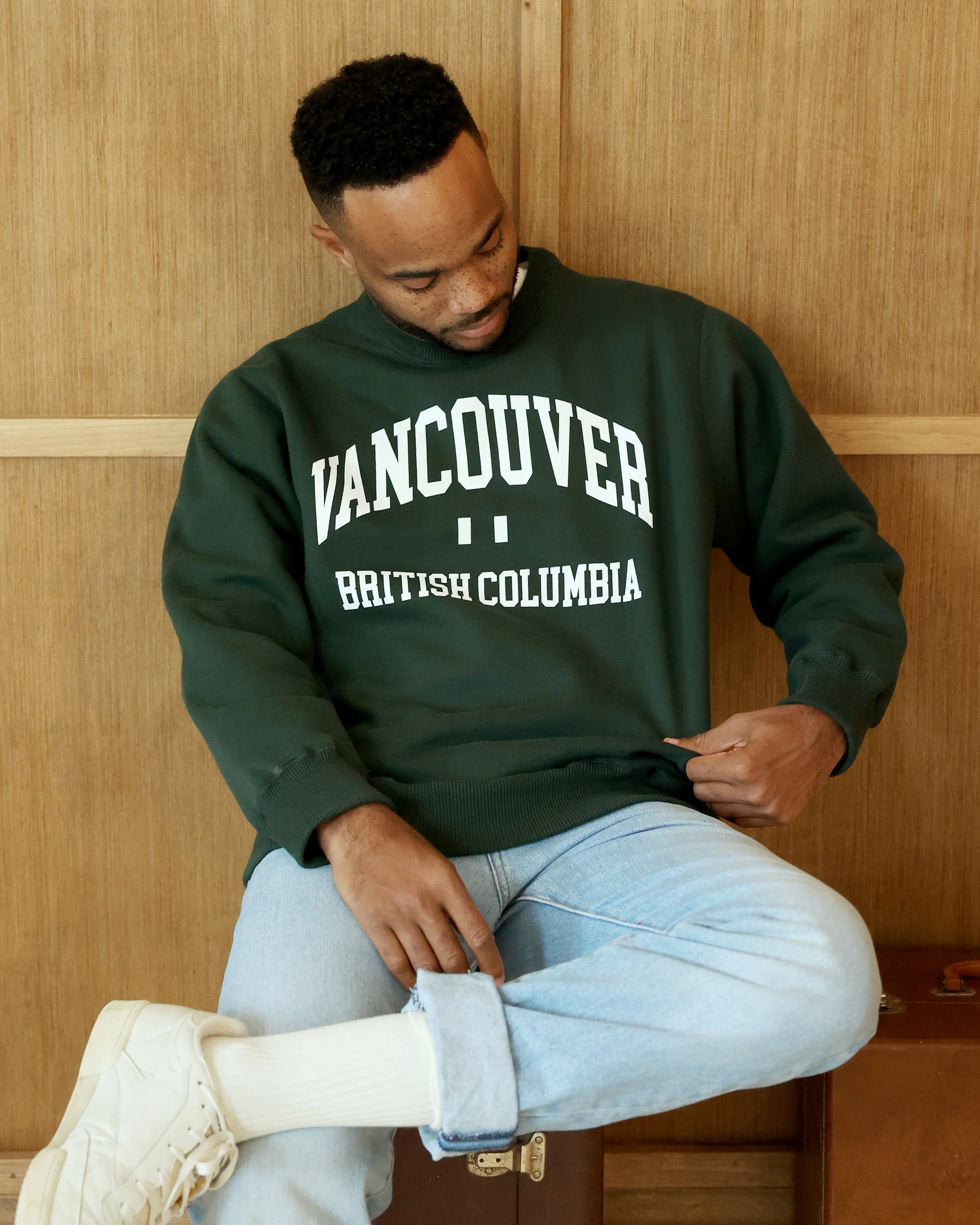 Vancouver Fleece Sweatshirt Forest - Unisex - Image 3