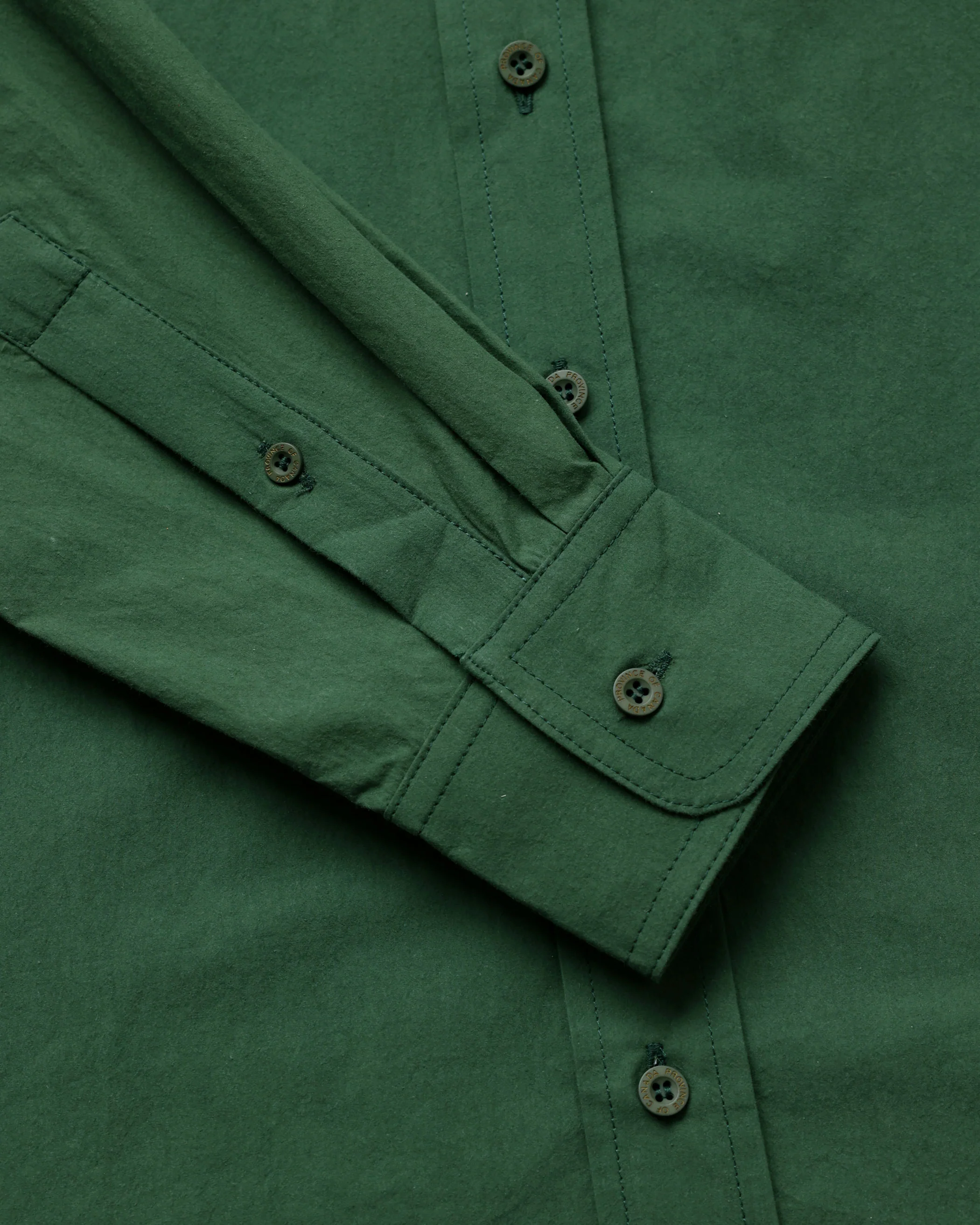Washed Poplin Dress Forest - Image 5