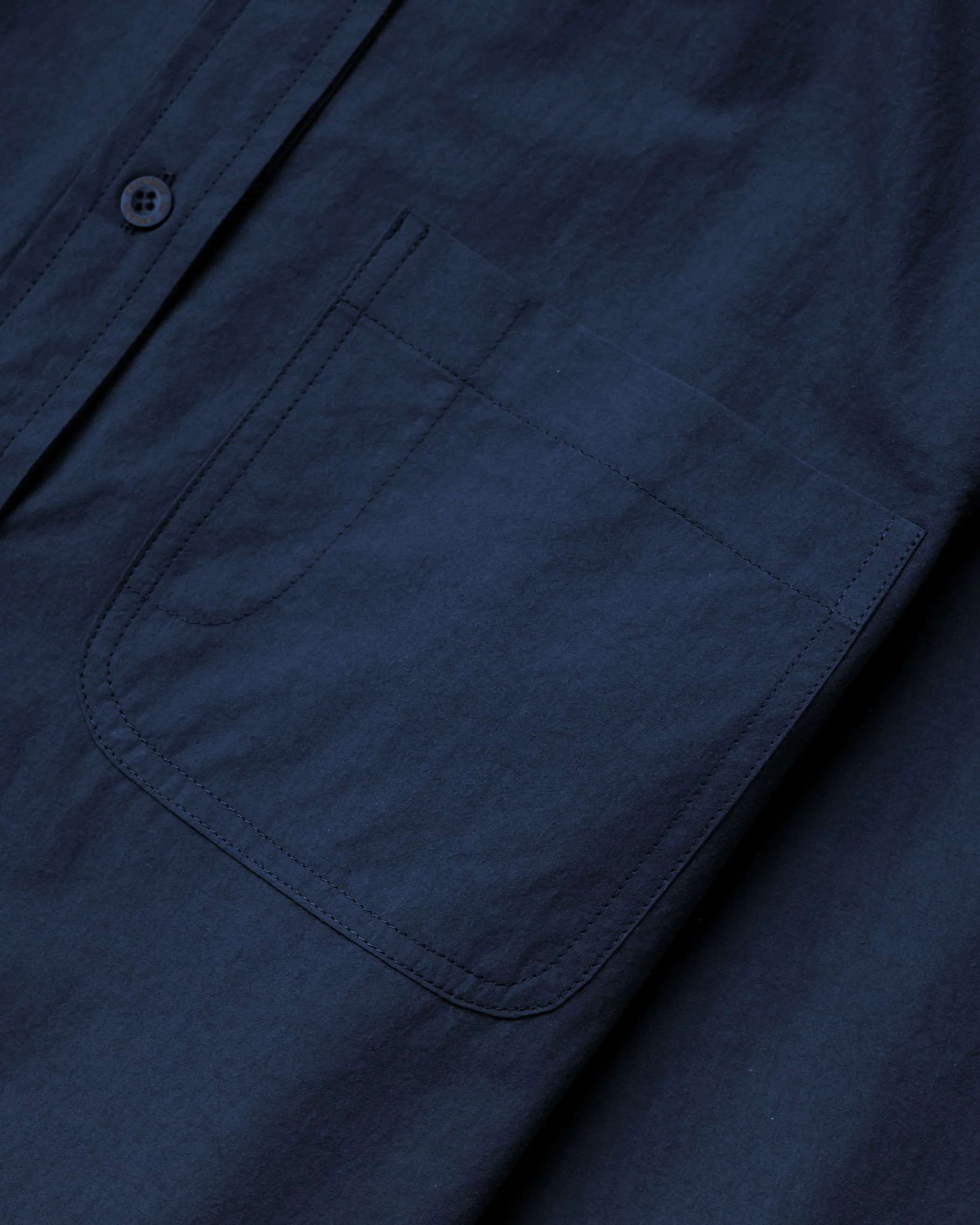 Washed Poplin Dress Navy - Image 6