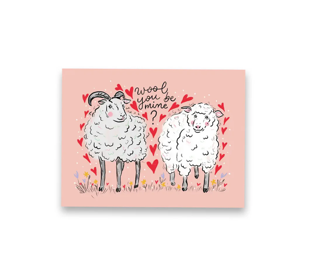 Wool You Be Mine Greeting Card